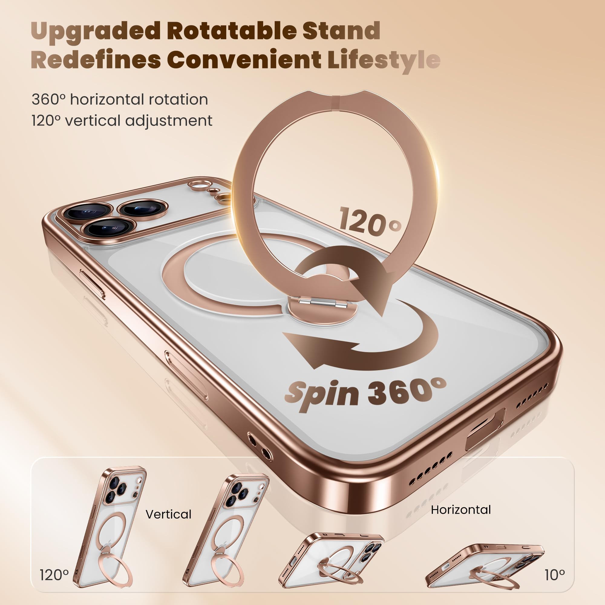 GolbinBox for iPhone 17 Pro Case with 360 Spin Magnetic - GolbinBox Official Imagery - 6