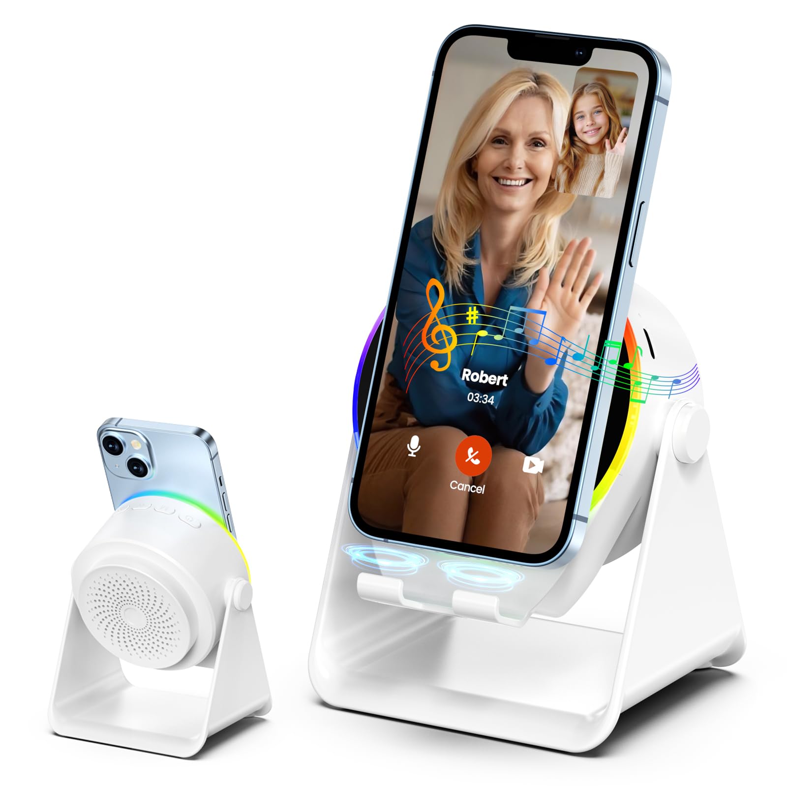 Dohelly Wireless Induction Speaker,Bluetooth Speaker with Phone Stand - Dohelly Official Product View 10