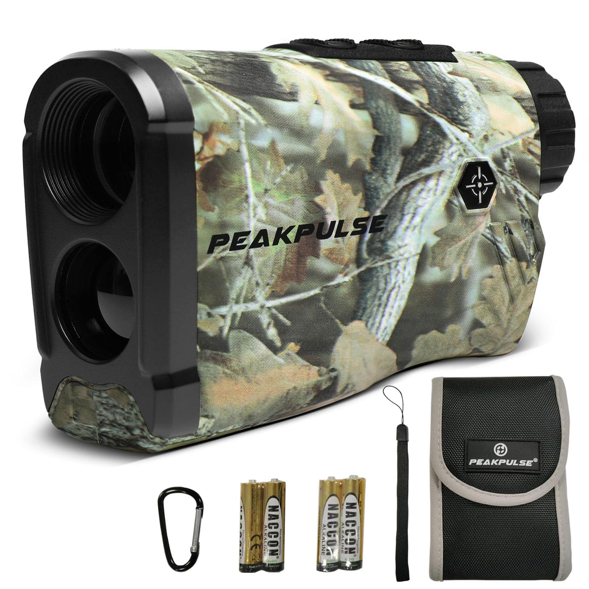 Hunting Range Finder 1400Yds 6X Angle Height Spare Batt - PEAKPULSE Official Imagery - 1