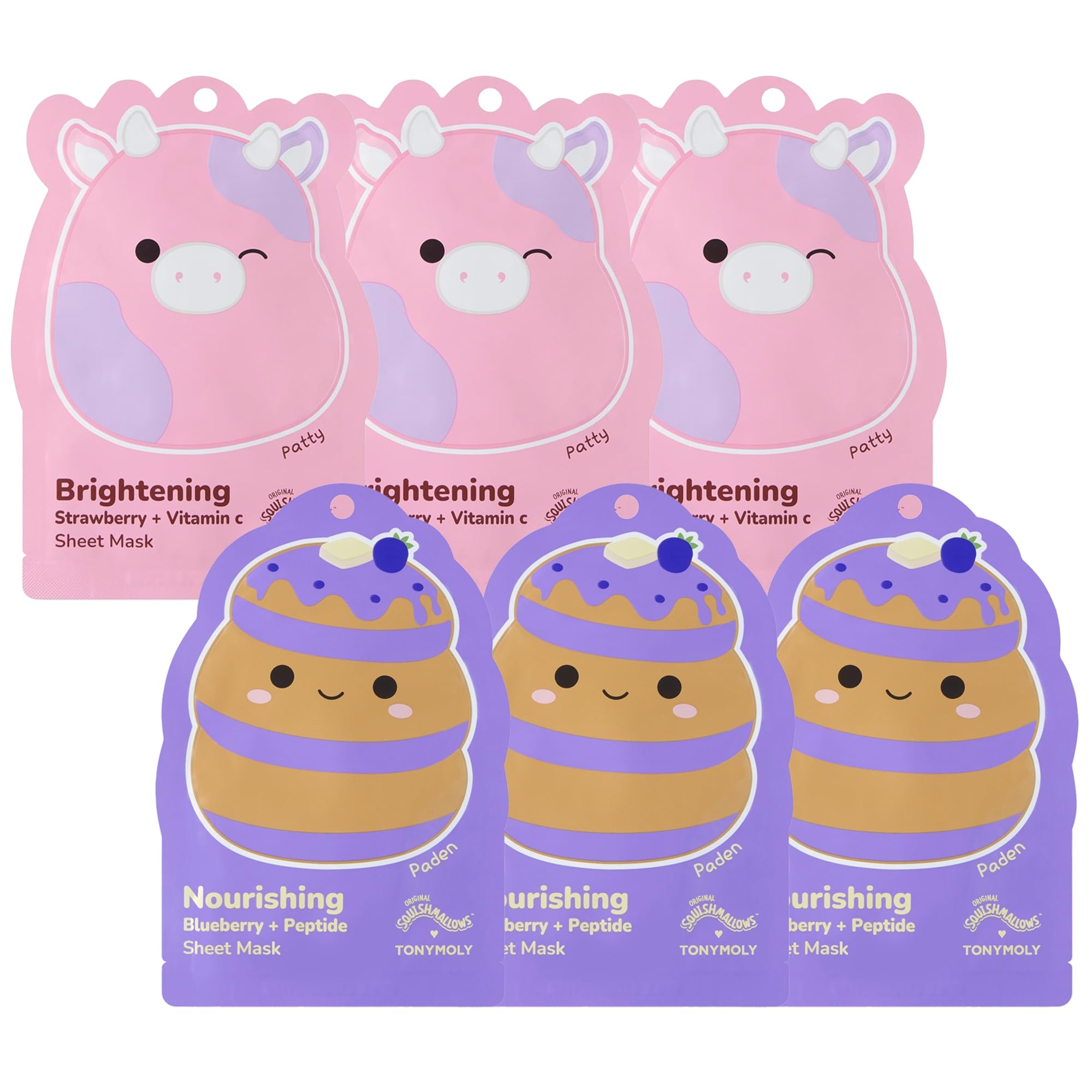TONYMOLY x Squishmallows Patty the Cow Brightening Korean Face - TONYMOLY