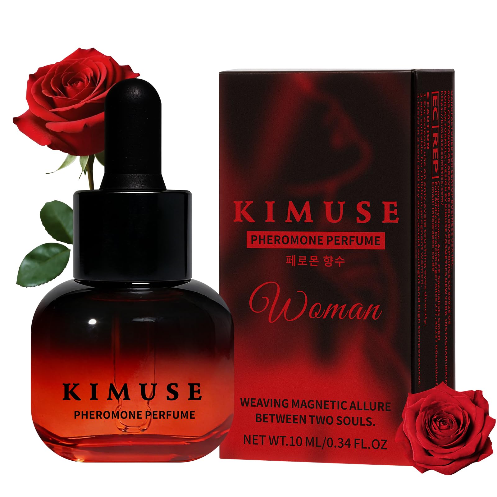 KIMUSE Pheromones Perfumes for Women, Rose & Jasmine Scent, 10 - Product Imagery