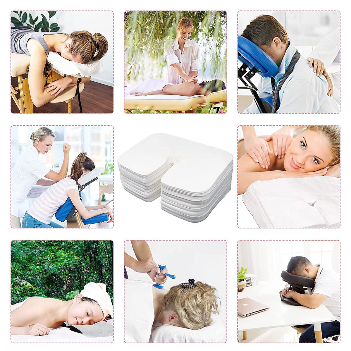 500 count Disposable Face Cradle Coverss Medical Grade - Luriseminger Official Imagery - 8