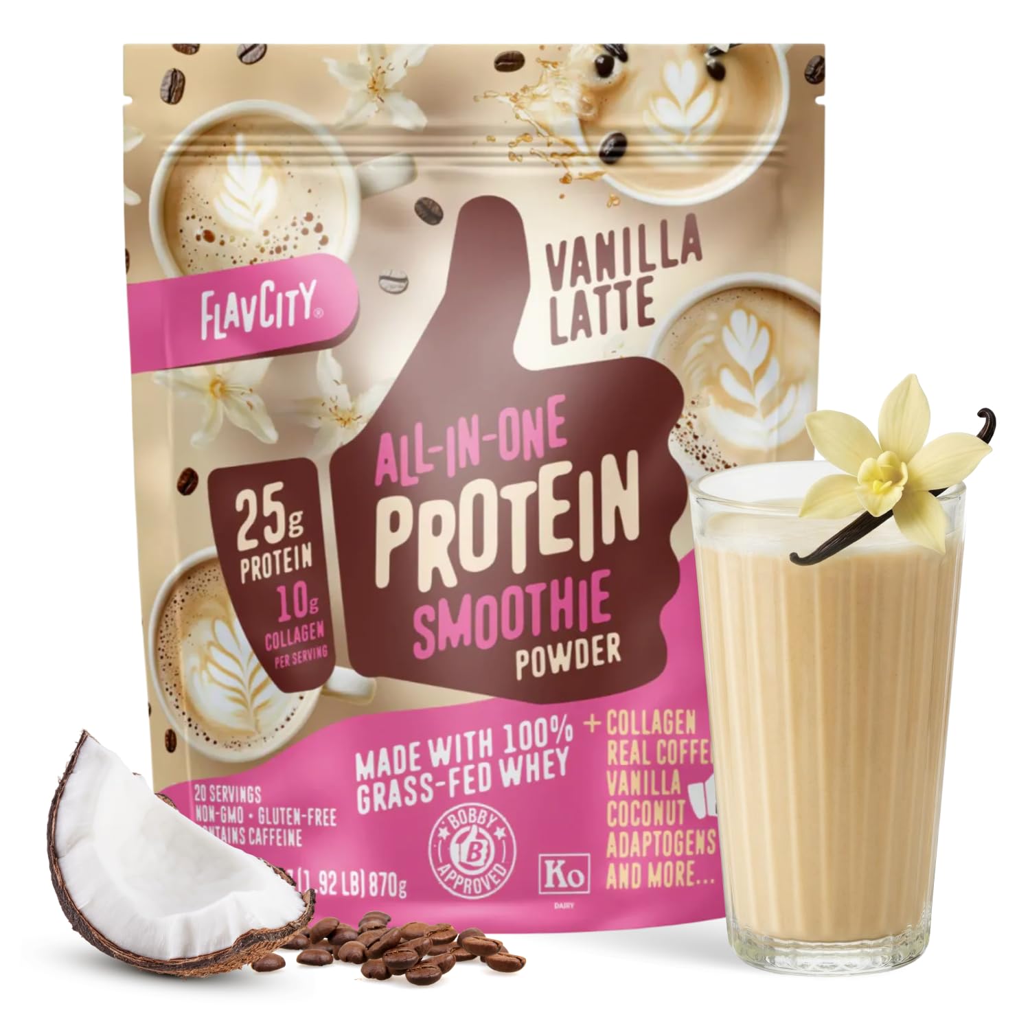 FlavCity Chocolate All in One Protein Shake Powder - On the Go Me - FlavCity Official Product View 10