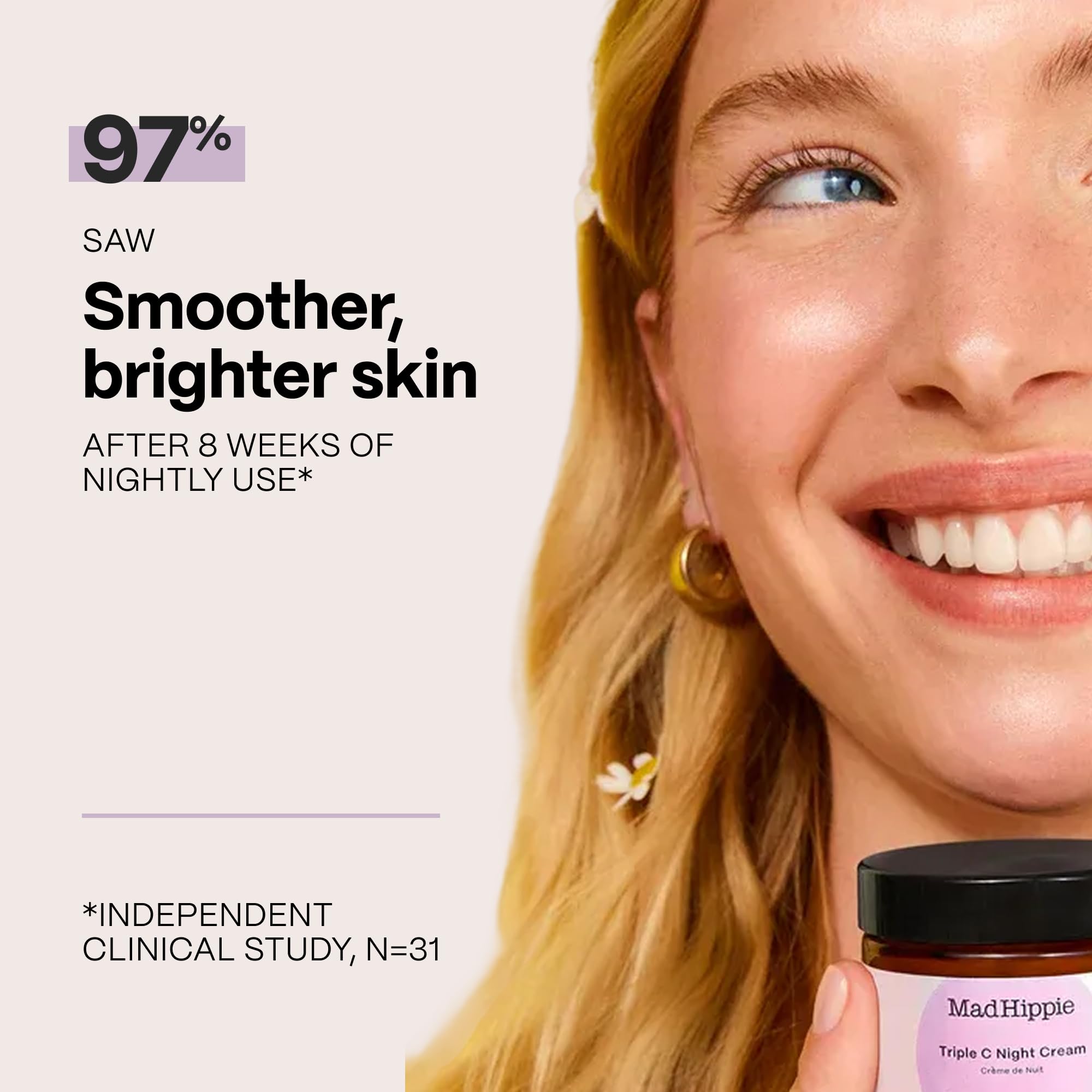 Mad Hippie Triple C Night Cream – Face Moisturizer, - Mad Hippie