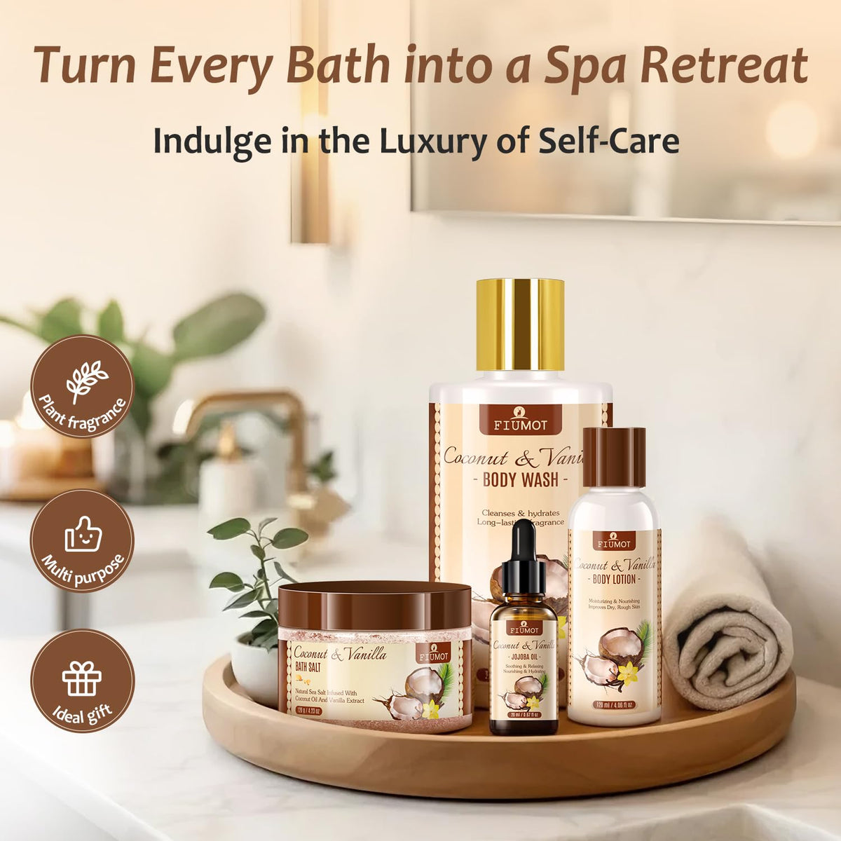 Bath and Body Gift Basket Set for Women - FIUMOT Official Imagery - 7