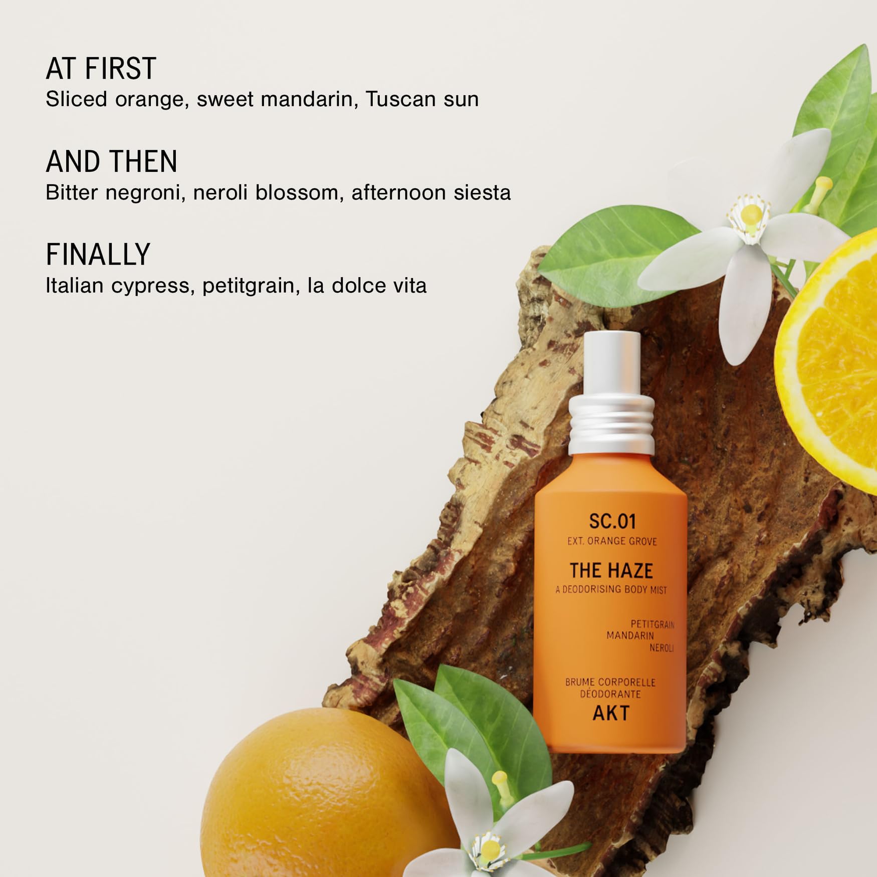 AKT The Haze Natural Deodorising Body Mist SC 01 Orange - AKT Official Imagery - 5