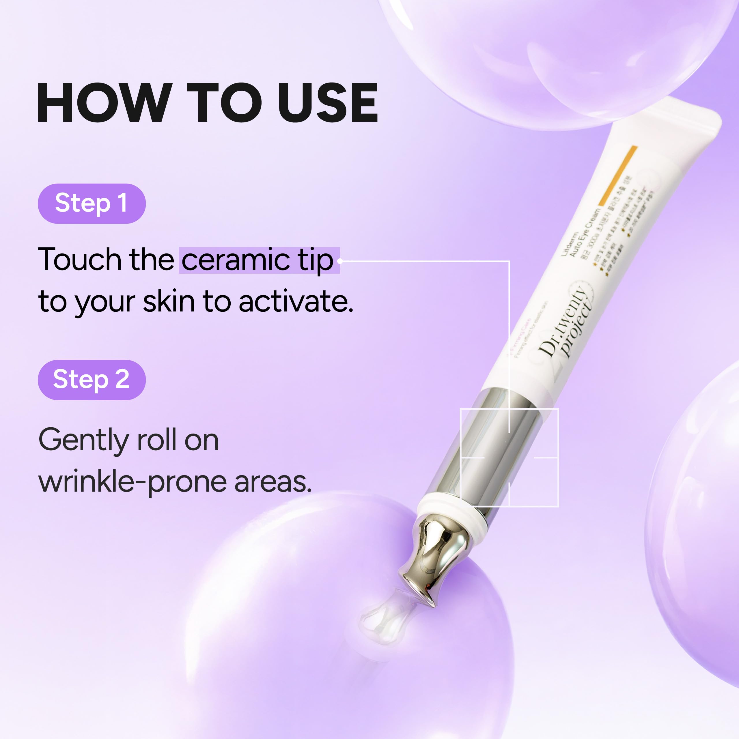 Lifderm Eye Cream with Collagen Vibrating Device for - Dr.twentyproject Official Imagery - 8