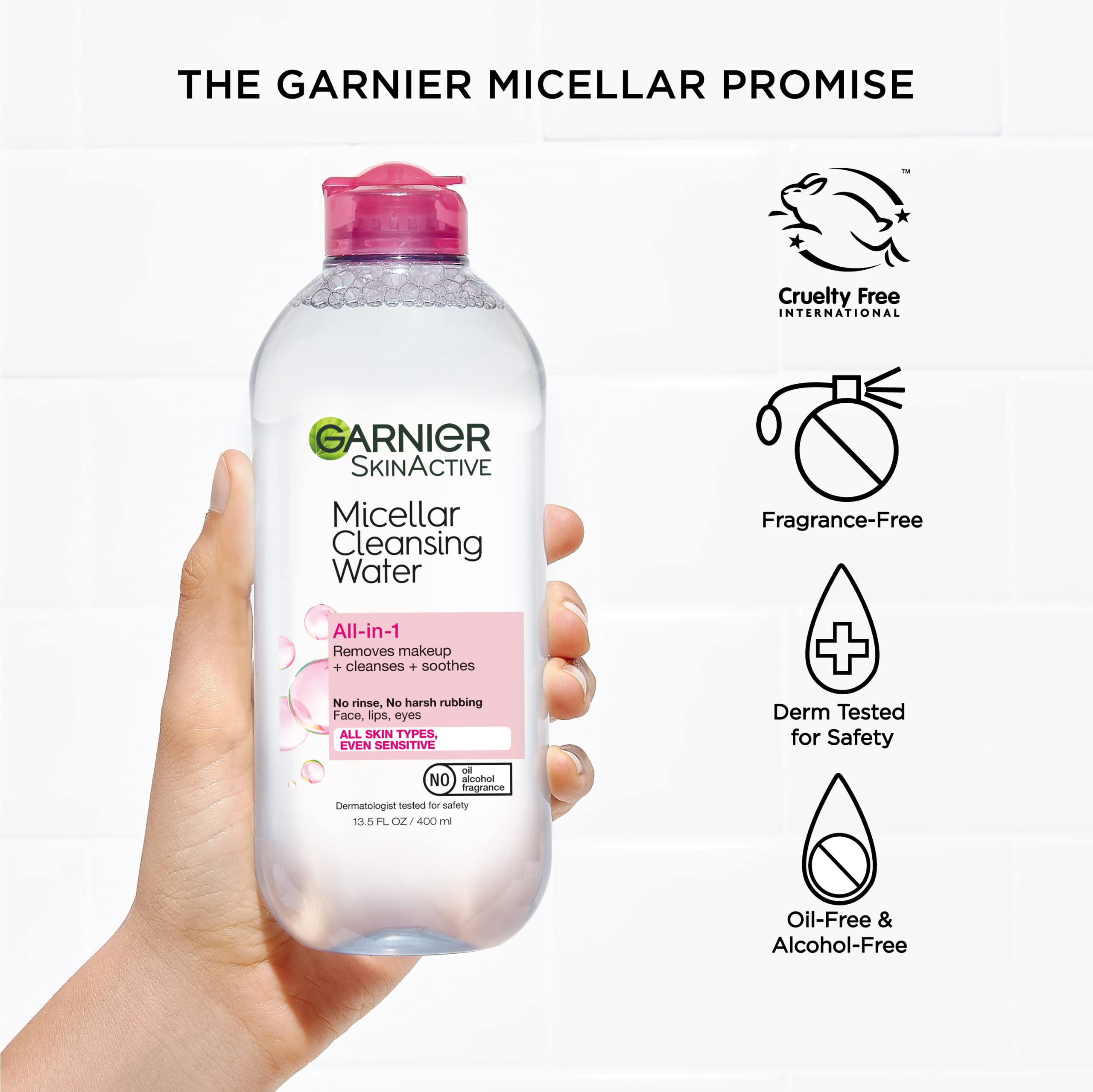 Garnier Micellar Cleansing Water, All-in-1 Makeup Remover and... - Elefair Tech Official Product View 8