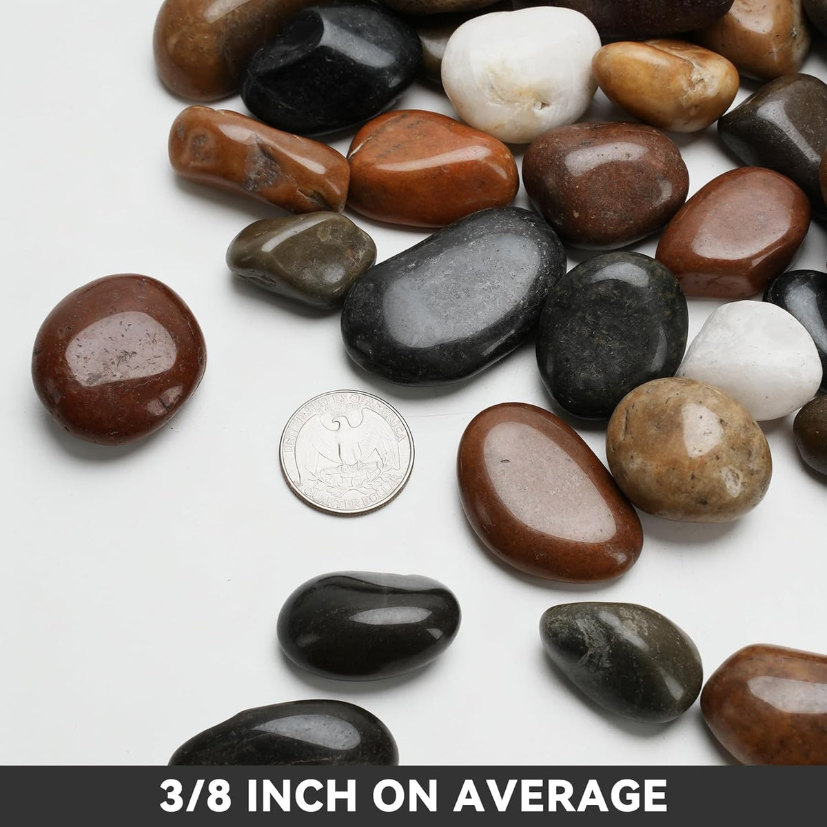 onlyfire 15 lbs Natural River Rocks 3 8 Decorative - onlyfire Official Imagery - 4