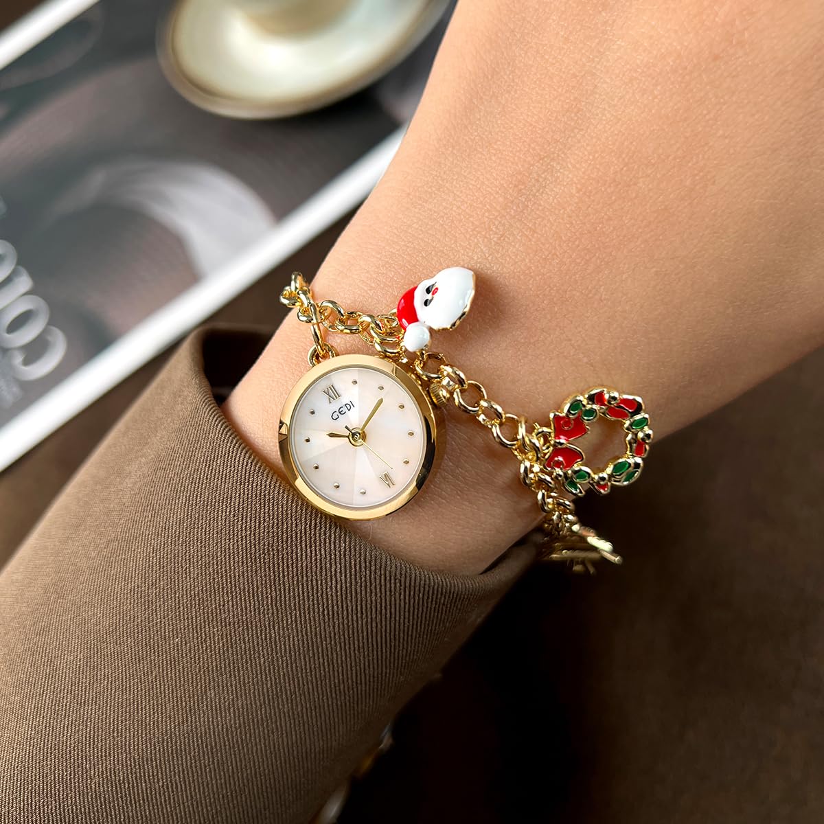 Gosasa Fashion Dainty Women s Charm Bracelet Watch Christmas - Gosasa Official Imagery - 3