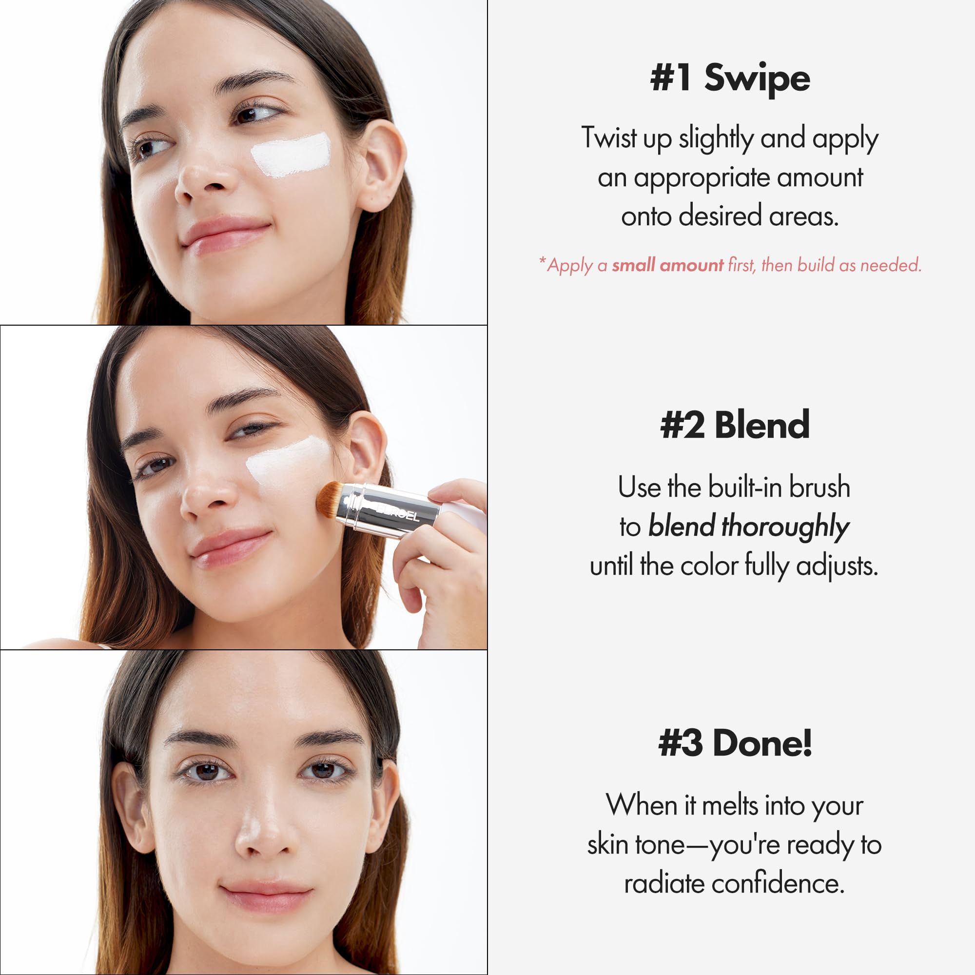 ELROEL Blanc Cover Cream Stick V White - Korean Foundation - View 5