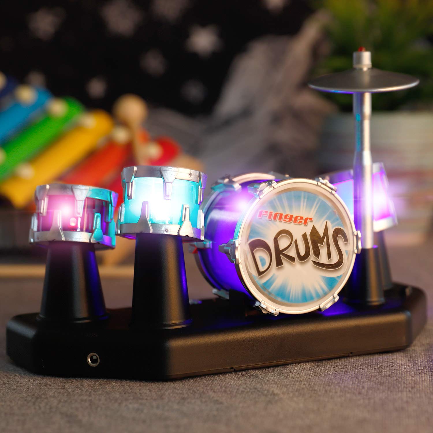 Liberty Imports Finger Drum Set Electronic Mini Desktop Small Nov - Liberty Imports Official Product View 6