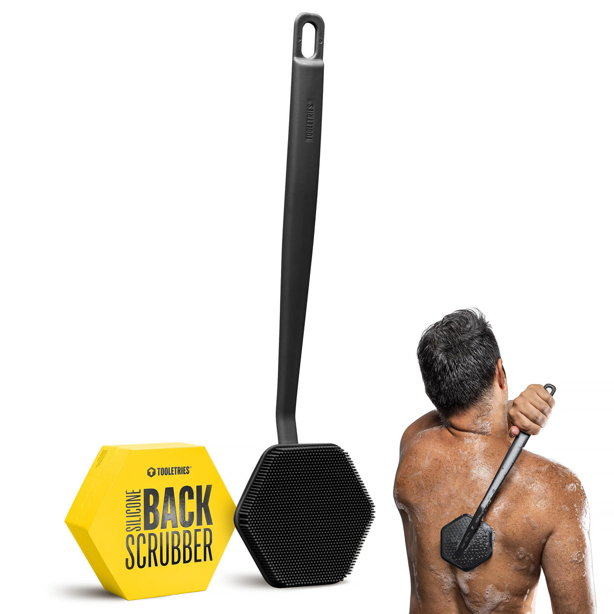 TOOLETRIES Silicone Back Scrubber for Shower Body Brush - TOOLETRIES Official Imagery - 1