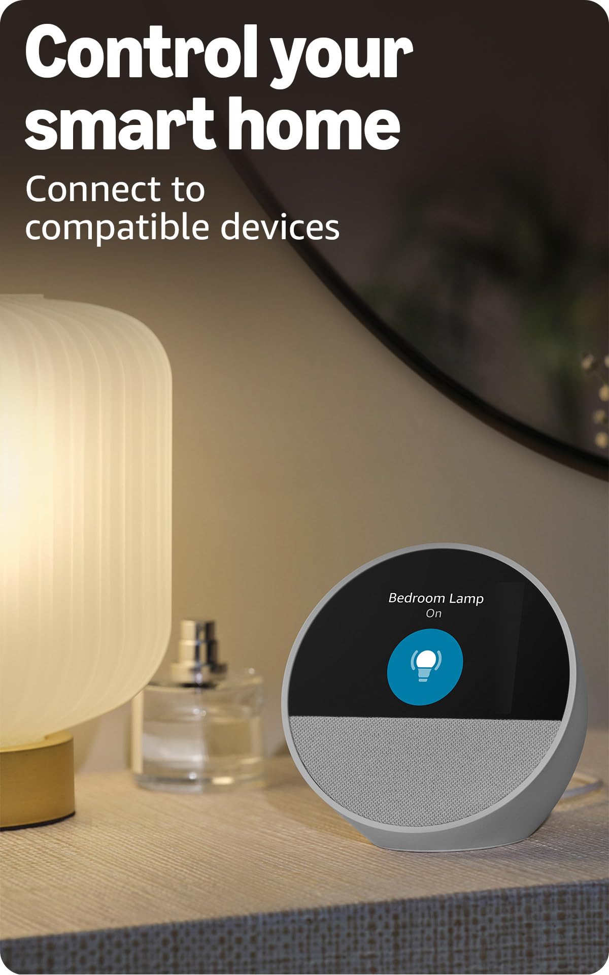 Amazon Echo Spot  , Great for nightstands, offices and kitchens, by Amazon - Angle View 7