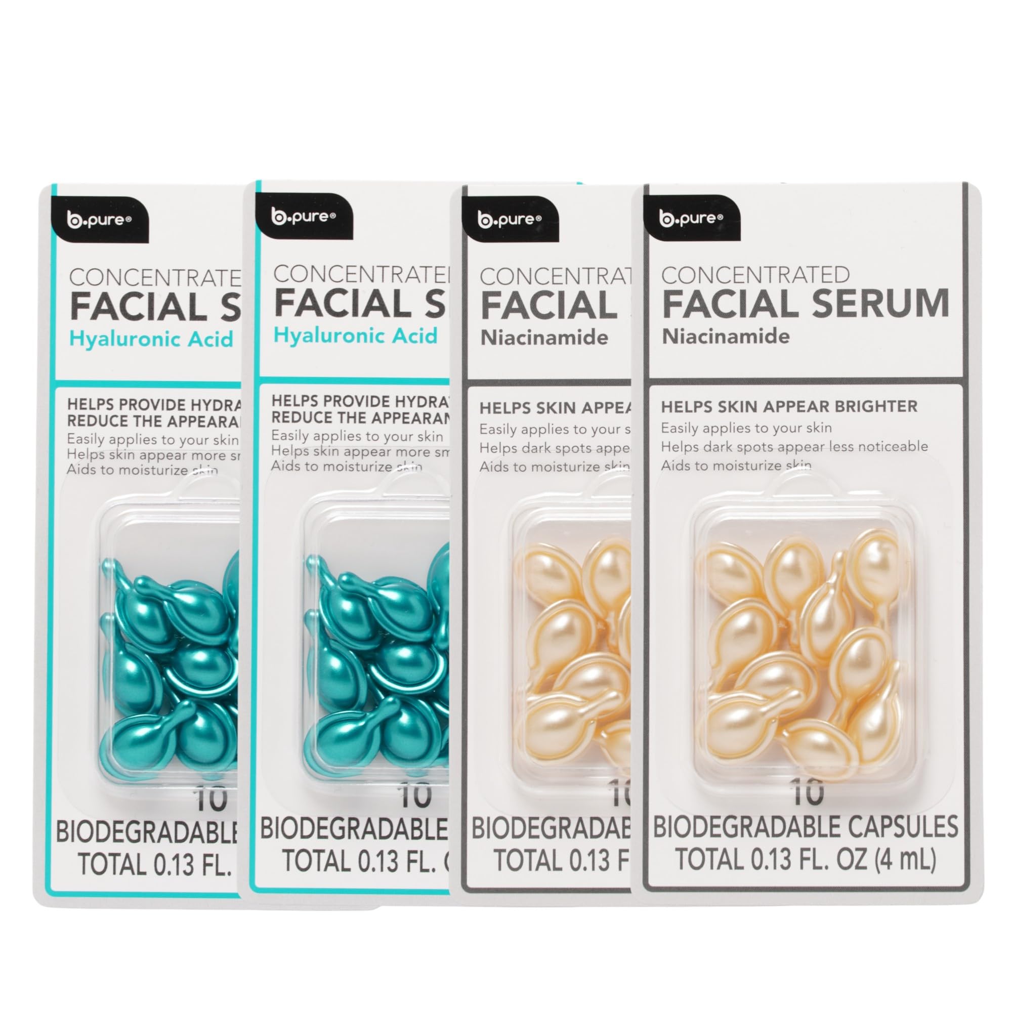 b.pure Hydration, Brightening, and Oil Control Facial Serum Kit - b.pure