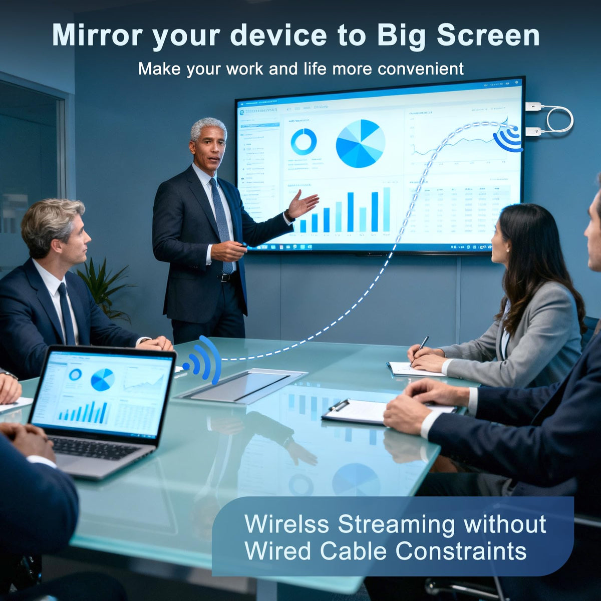 Wireless HDMI Display Adapter Plug and Play Screen Mirroring - INVERSE NET Official Imagery - 6