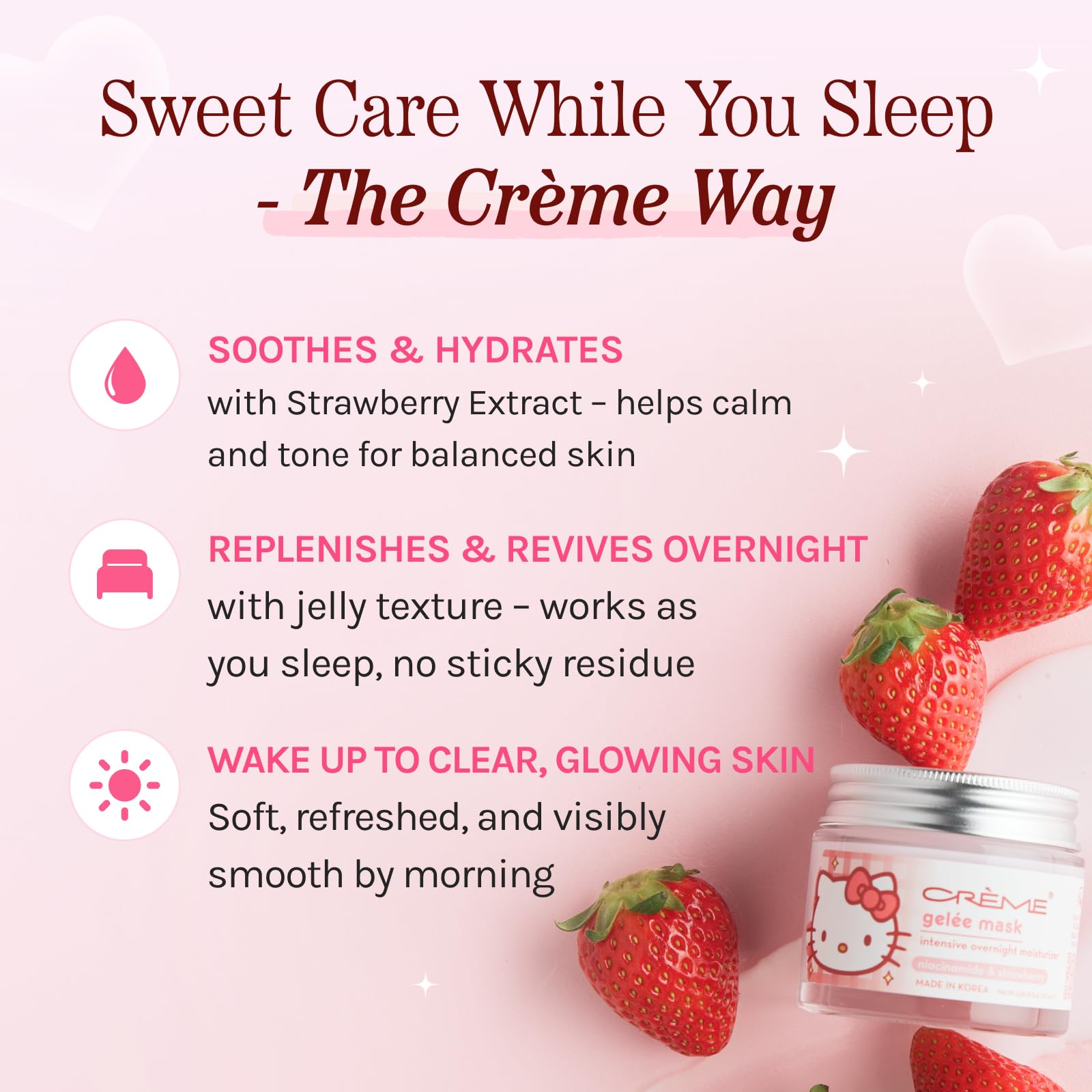 The Crème Shop Hello Kitty Klean Beauty™ Gelée Mask - The Crème Shop Official Product View 4