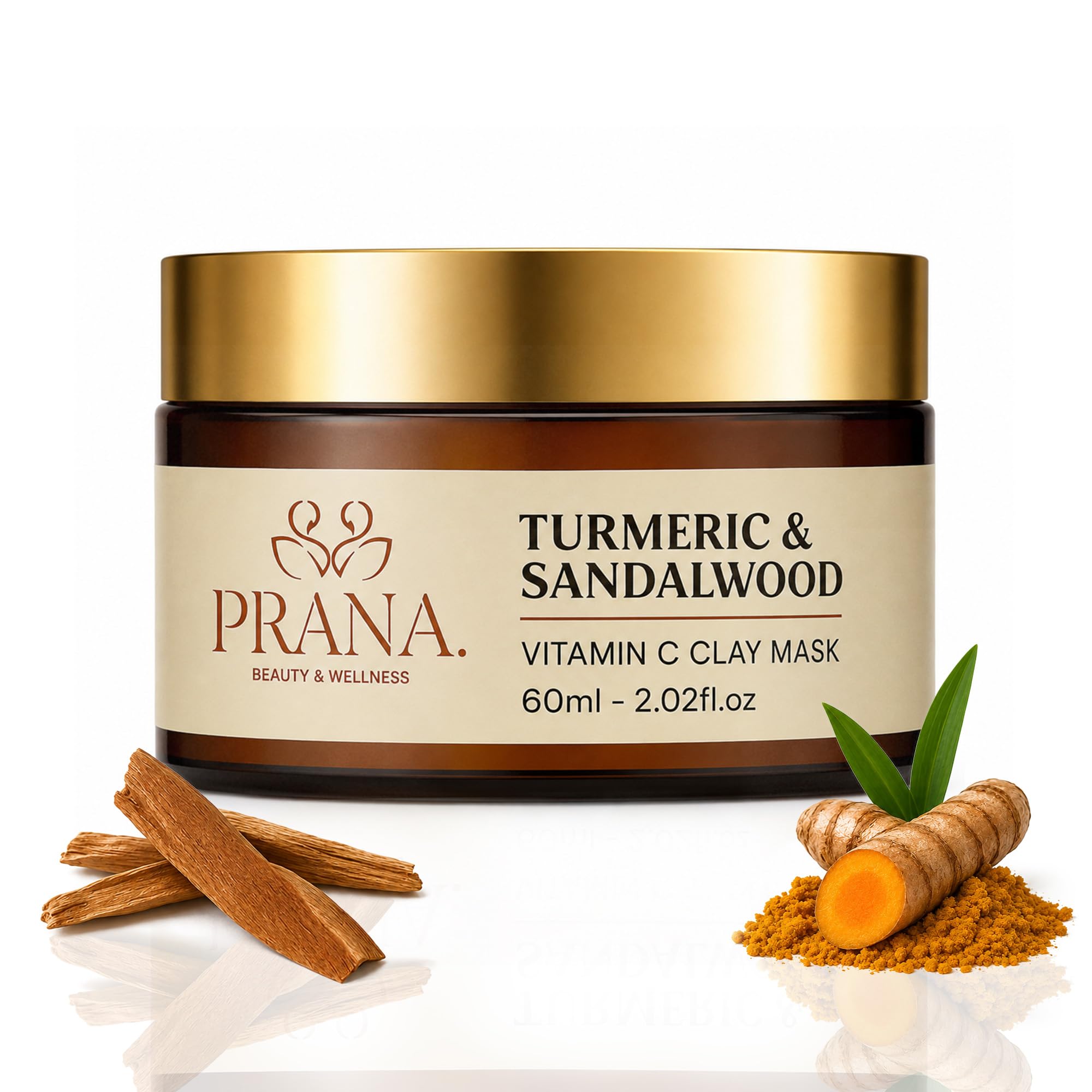 PRANA Beauty Turmeric &amp; Sandalwood Face Mask 110ml - PRANA BEAUTY &amp; WELLNESS