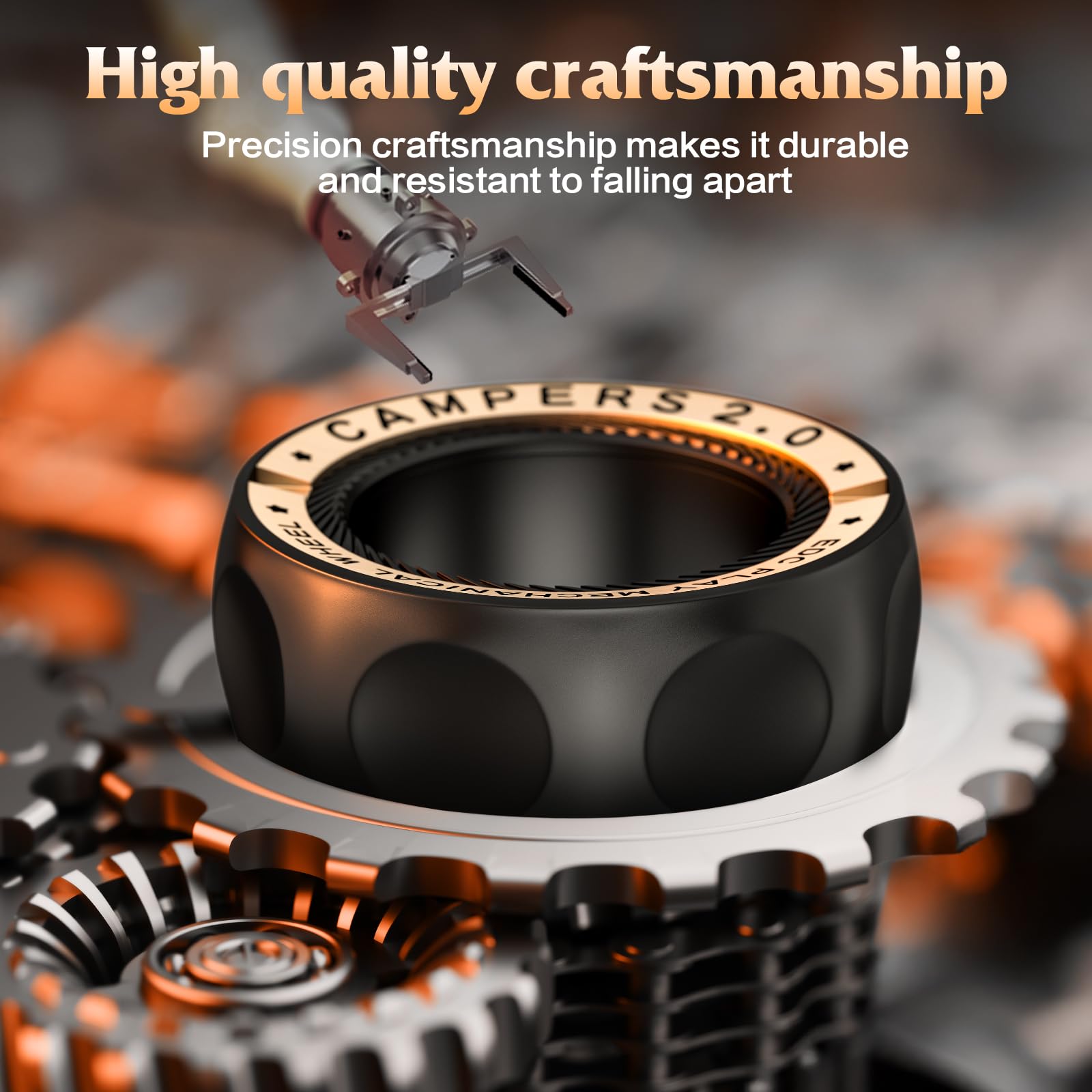 INNÔPLUS Magnetic Fidget Spinner Rings – Stress Relief EDC