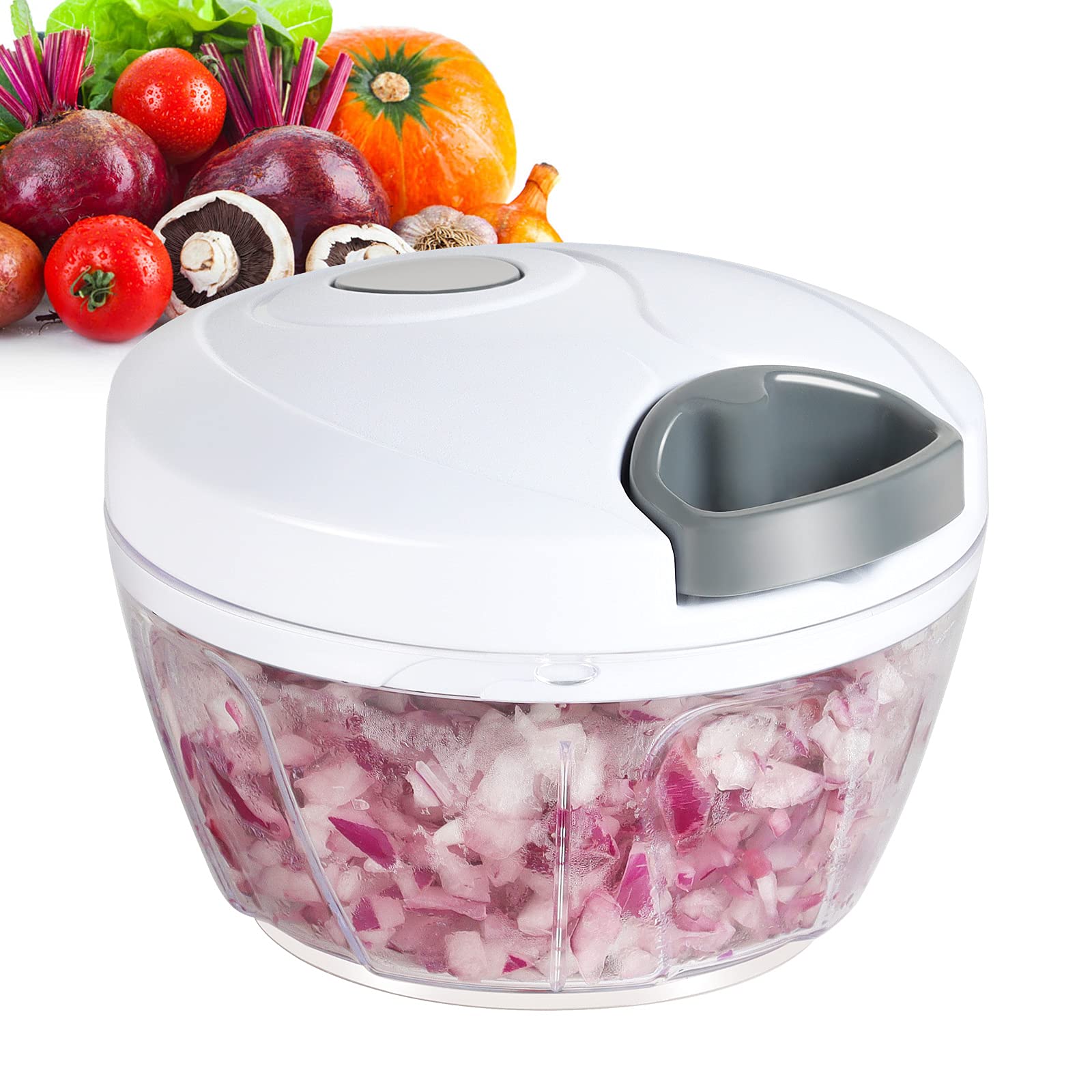 Ourokhome Manual Food Processor Vegetable Chopper, Portable Hand - Ourokhome Official Product View 8