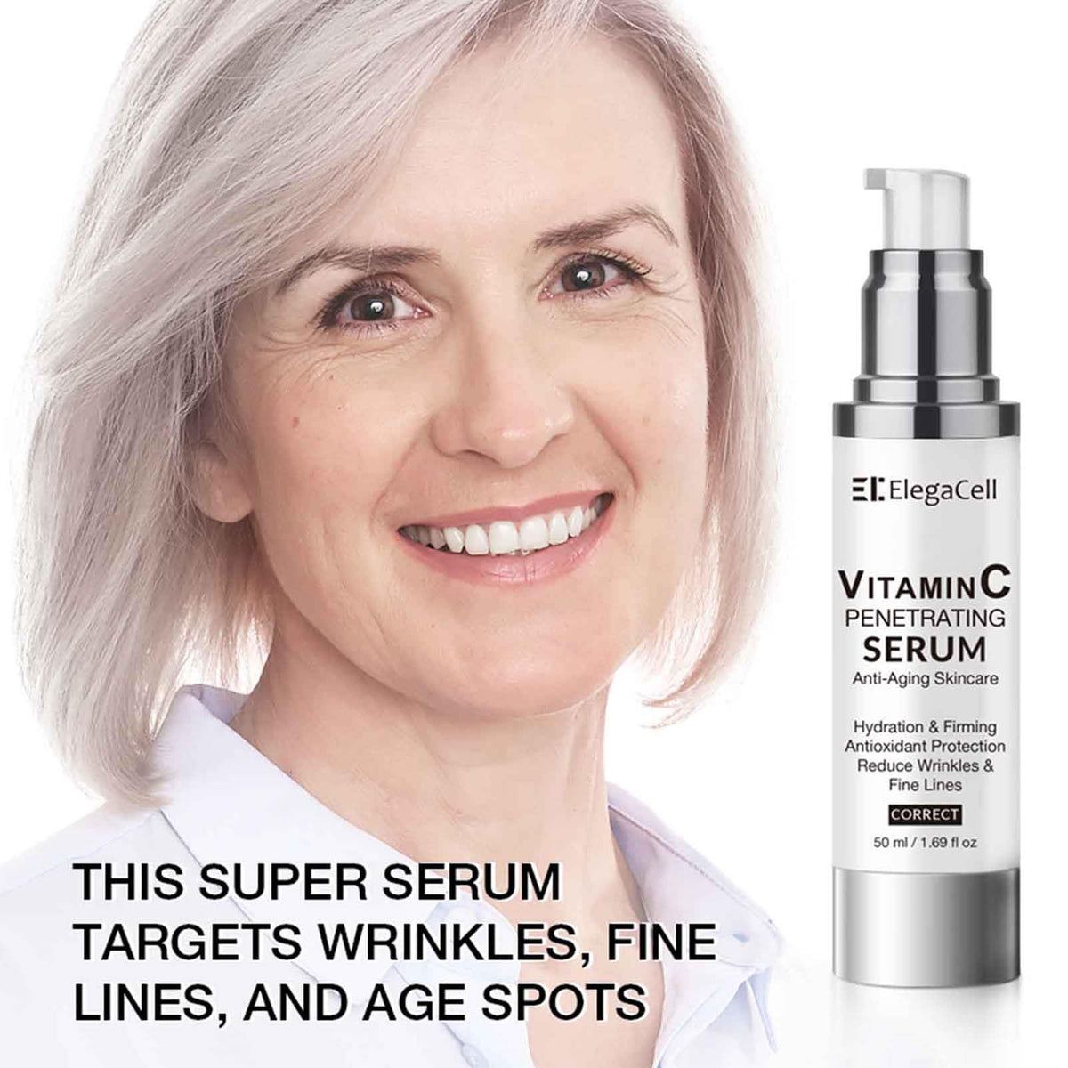 ElegaCell Super Vitamin C Serum for Women Over 70 - HACIRFE Official Imagery - 7