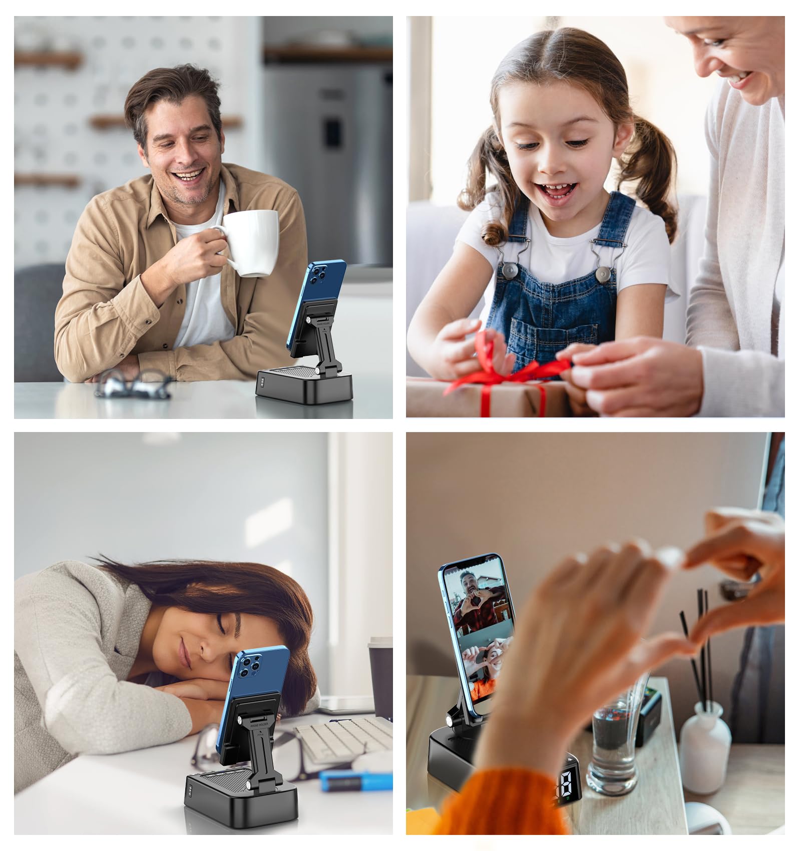 Joymate Gifts for Men Women, Phone Stand with Bluetooth Speaker 360° R - View 2
