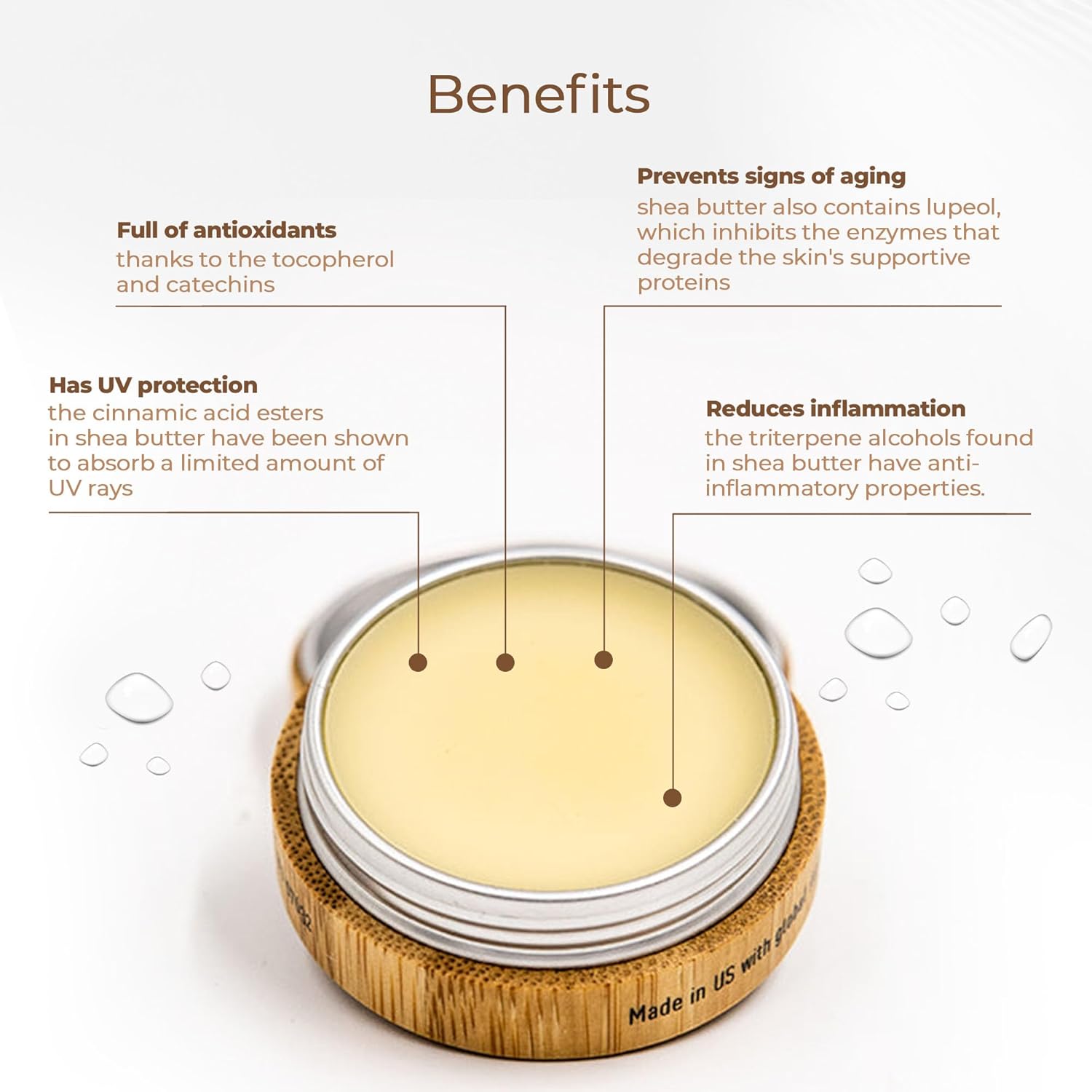 Karité Shea Butter Lip Balm with shea butter for intense moisturizing and healing dry, cracked lips.