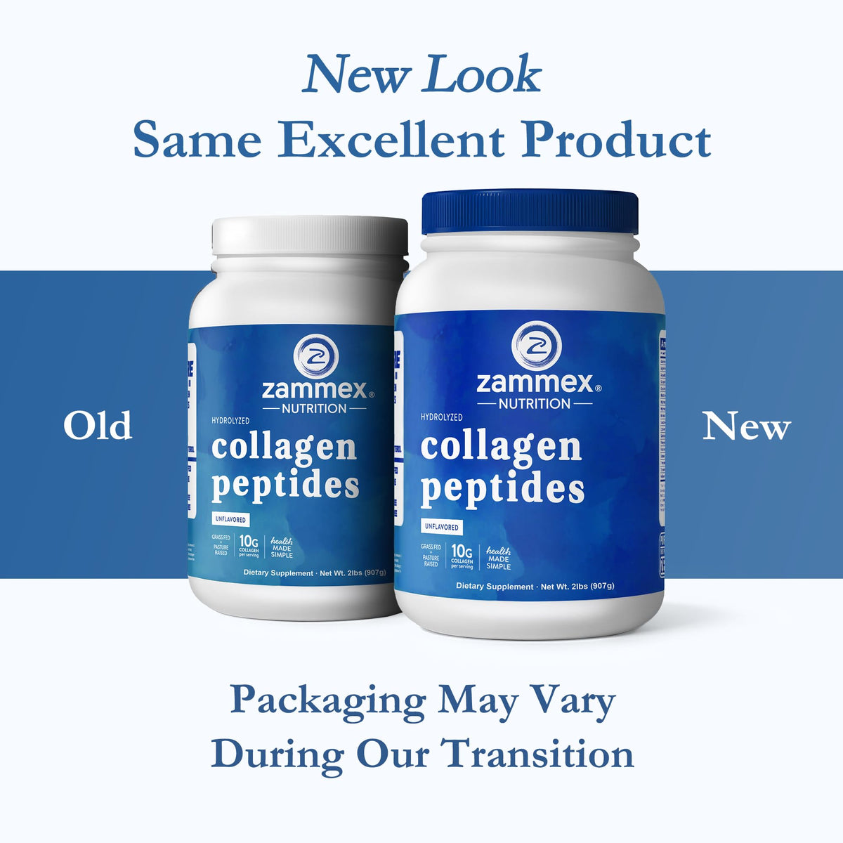 Zammex Collagen Peptides Powder Unflavored Grass Fed Type 1 - Zammex Official Imagery - 3