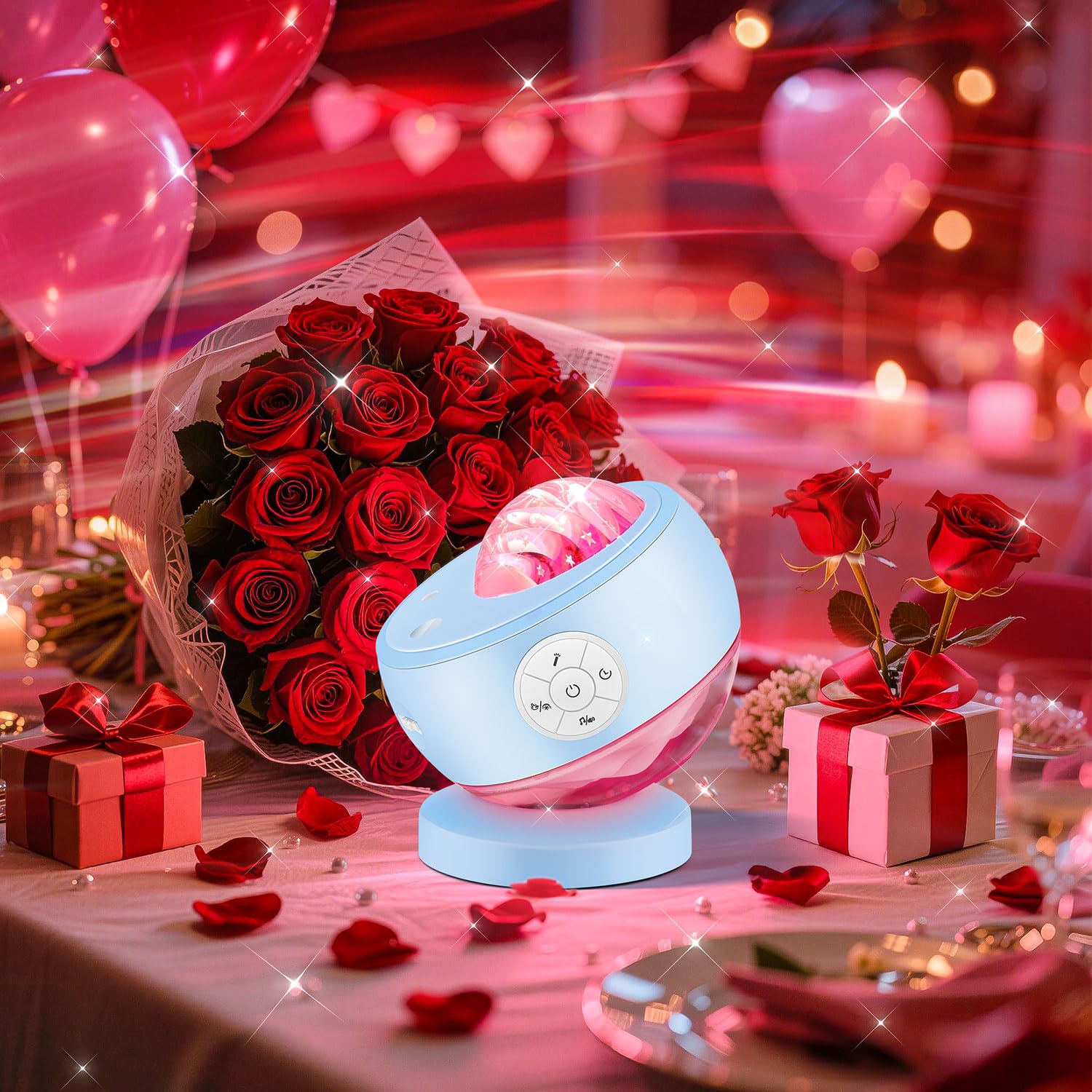 Staryou Iceberg Northern Lights Projector, White Galaxy Projector - Staryou Official Product View 5