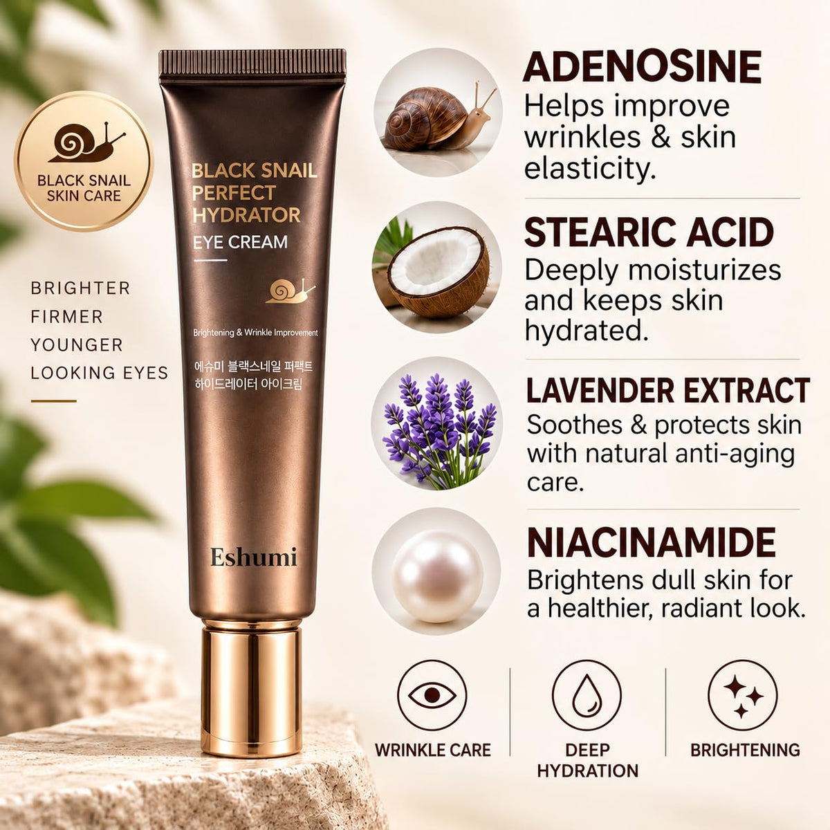Black Snail Perfect Hydrator Eye Cream 40ml 1 35 fl oz - ESHUMİ Official Imagery - 6