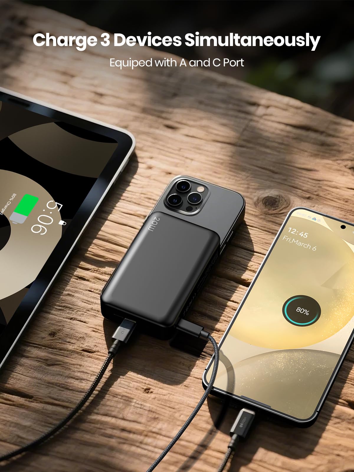 20000mAh Magnetic Power Bank for MagSafe Wireless Portable - Premium Selection Official Imagery - 6