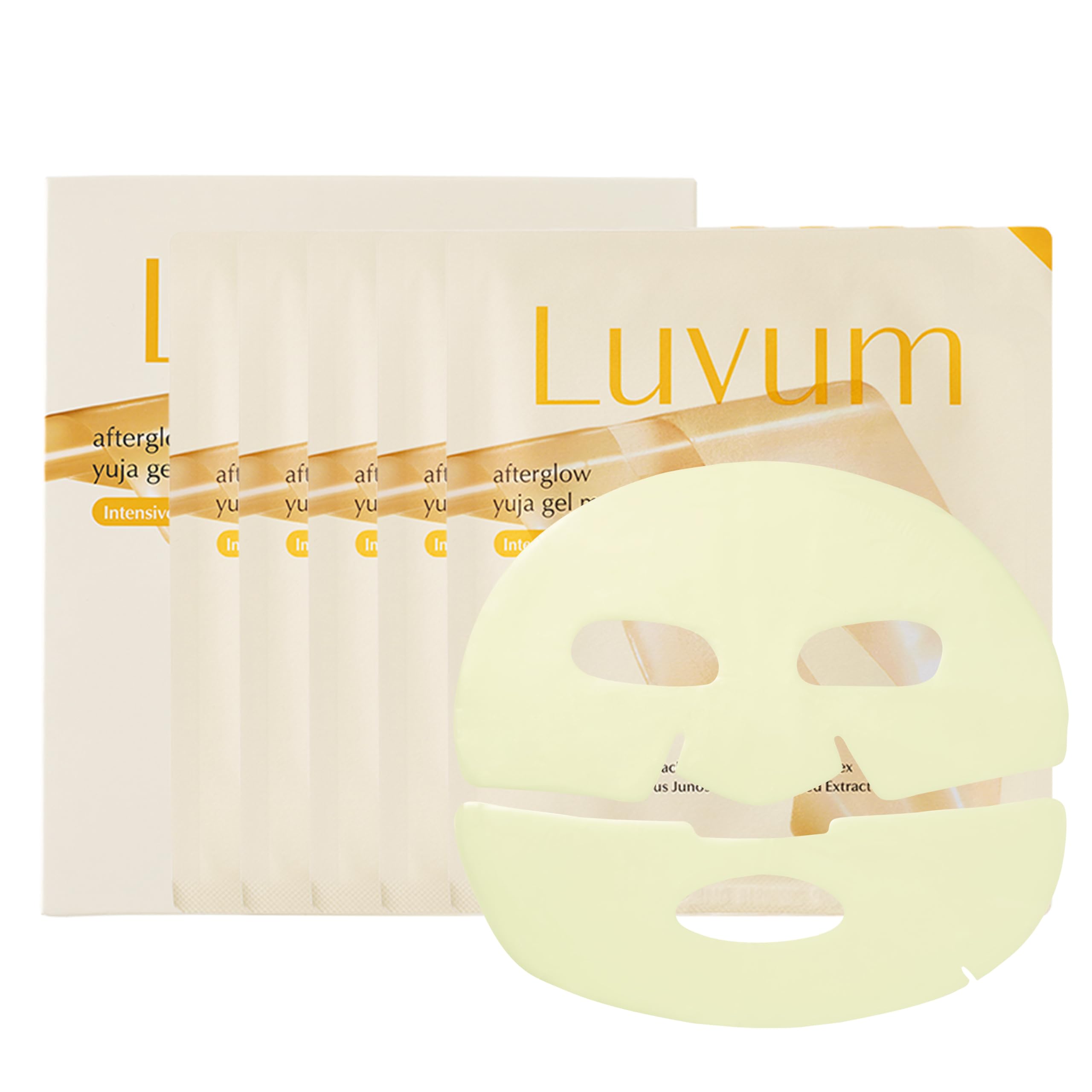 LUVUM Slow Aging Phyto Collagen Gel Mask, Collagen, Overnight Hydrogel Mask, 4+1 Pack - LUVUM Official Product View 9
