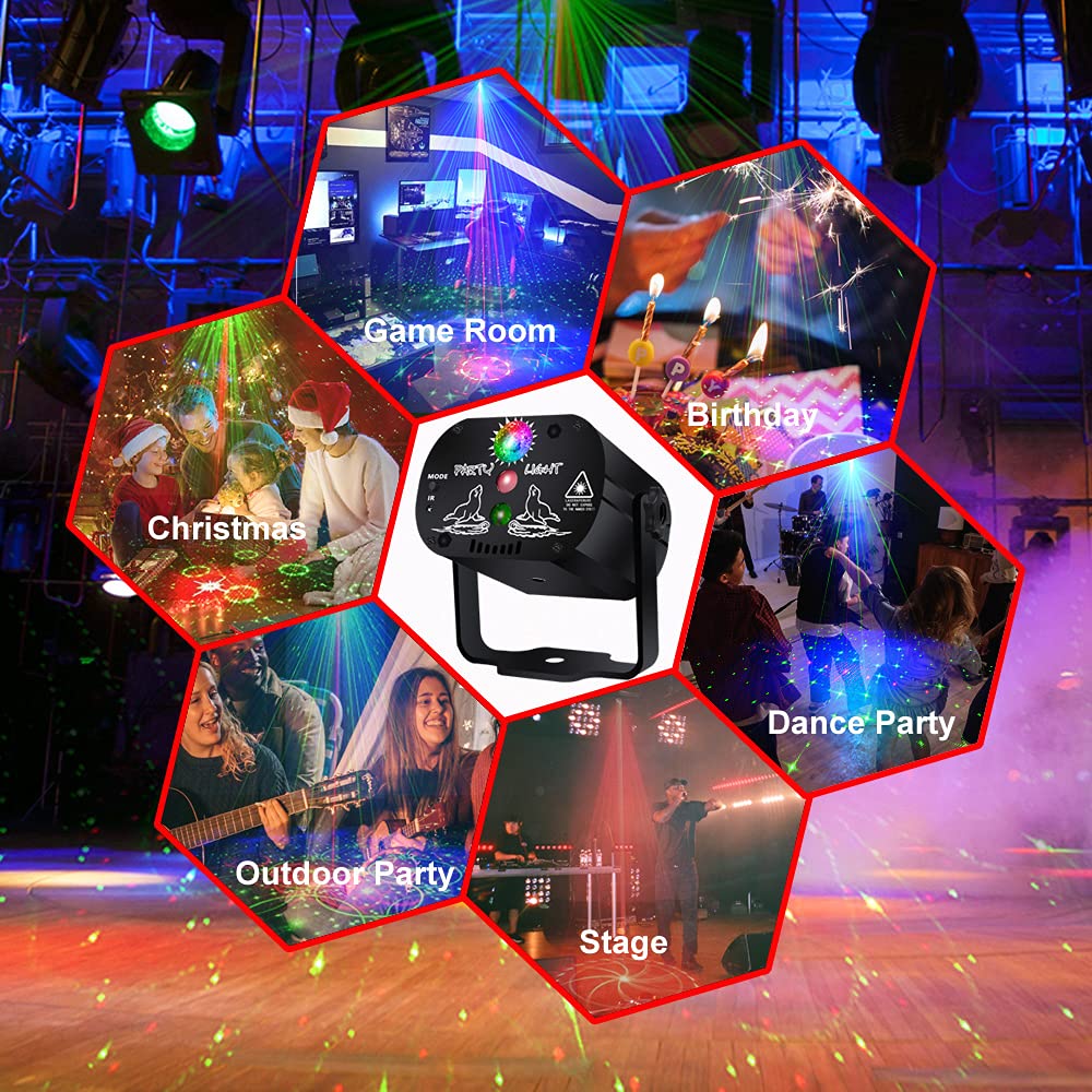 Disco Stage Lights Rechargeable Wireless DJ Lights for - kismee Official Imagery - 4