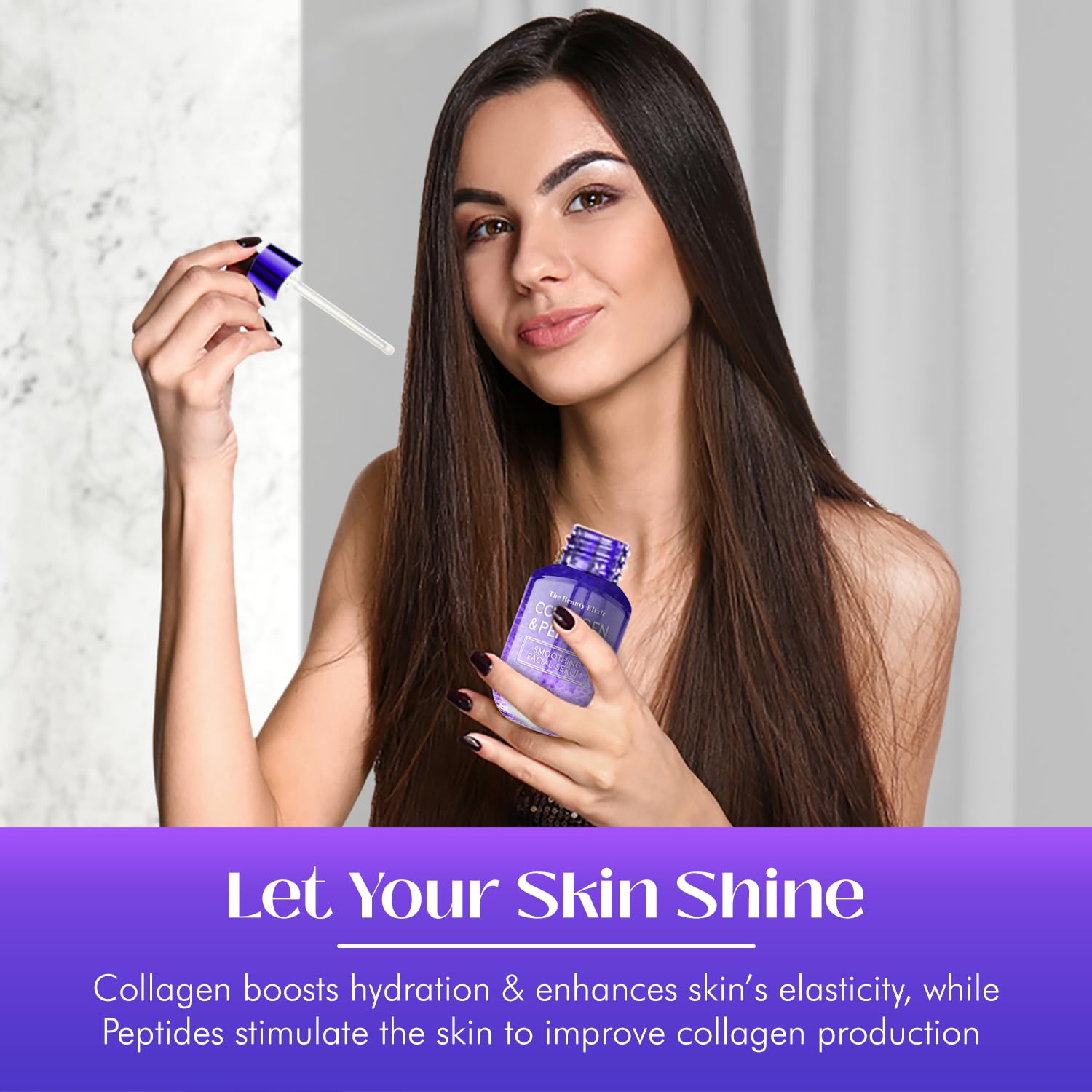 The Beauty Elixir Collagen &amp; Peptides Serum For Face - The Beauty Elixir