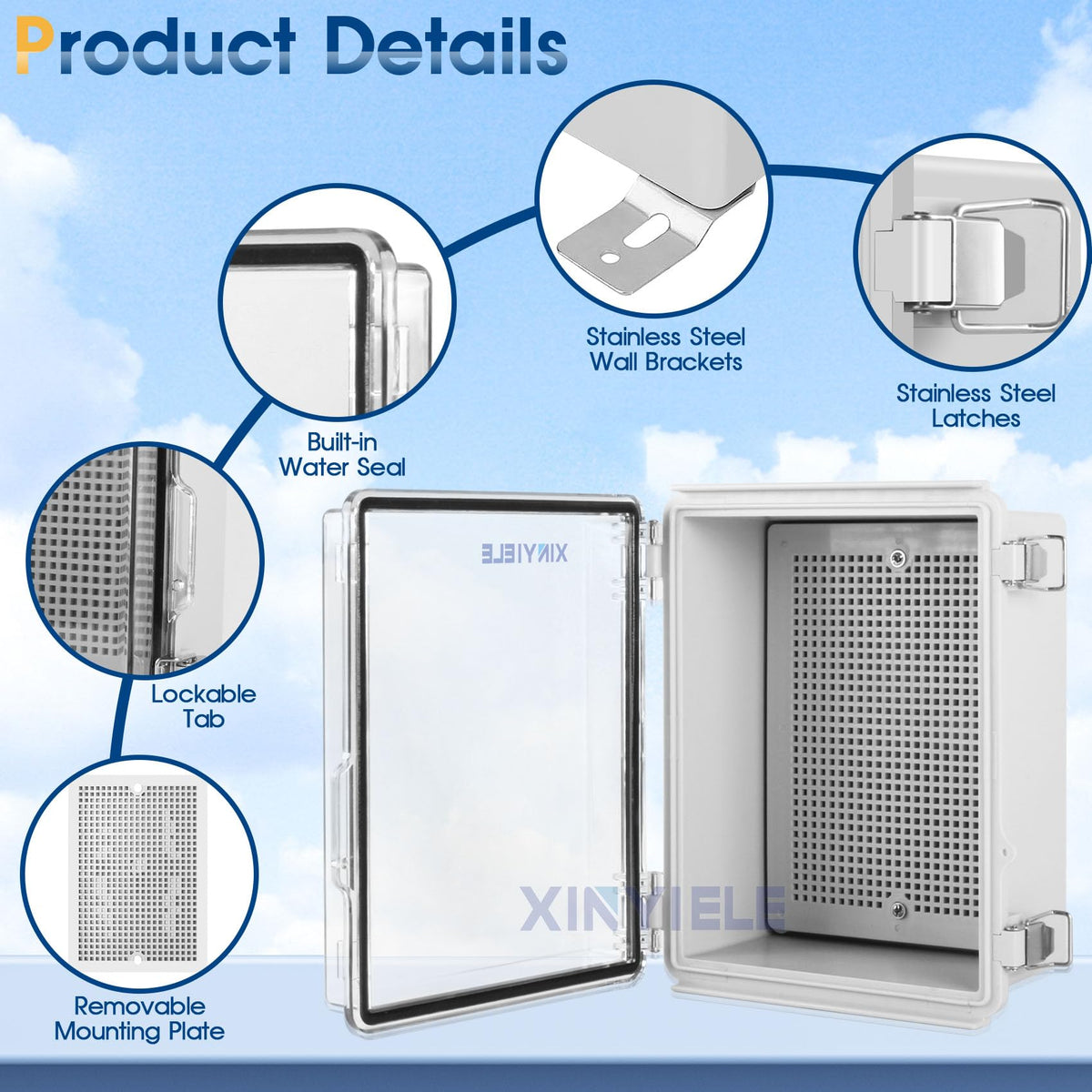 Waterproof Outdoor Project ABS Plastic Junction Box IP67 - XINYIELE Official Imagery - 4