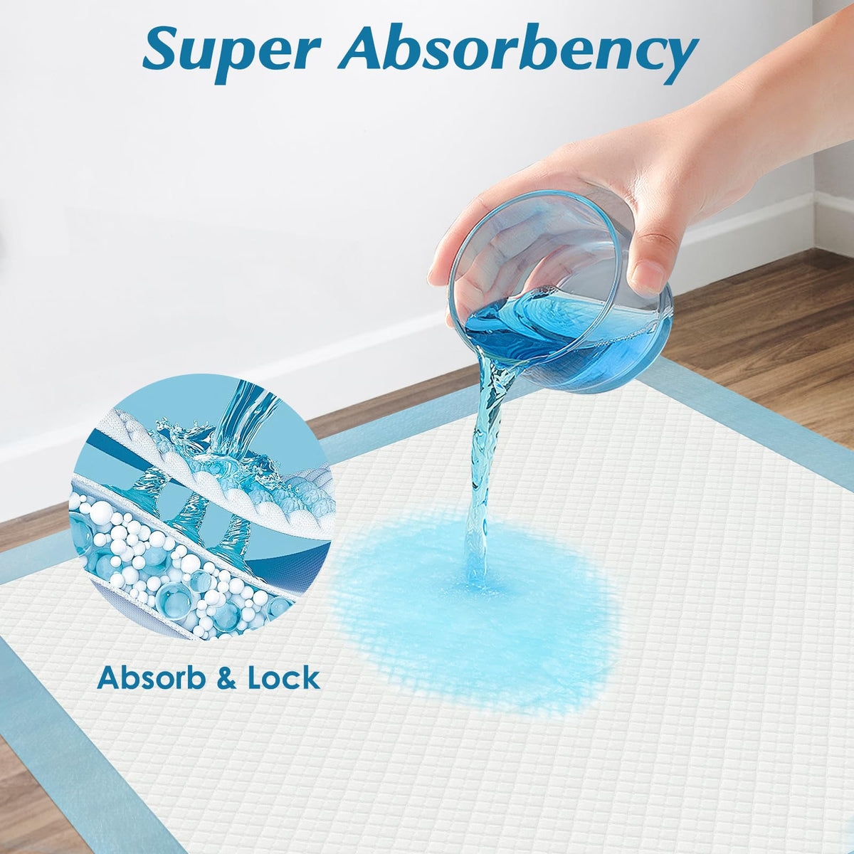 50 Count 30 x 36 Super Absorbency Disposable Underpads - Wowflash Official Imagery - 5