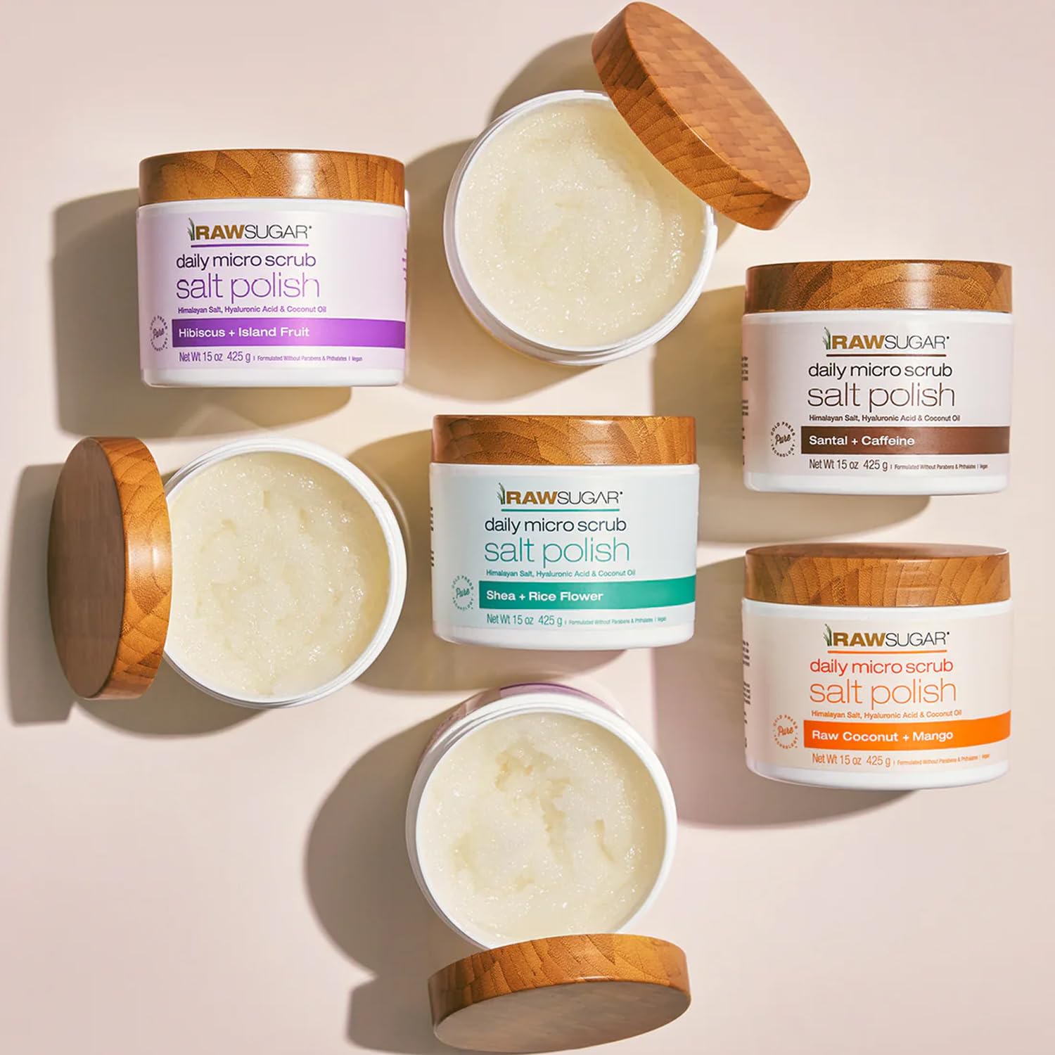 RAW SUGAR RawSugar Daily Micro Salt Scrub for Body, Exfoliates & Brightens - RAW SUGAR Official Product View 6