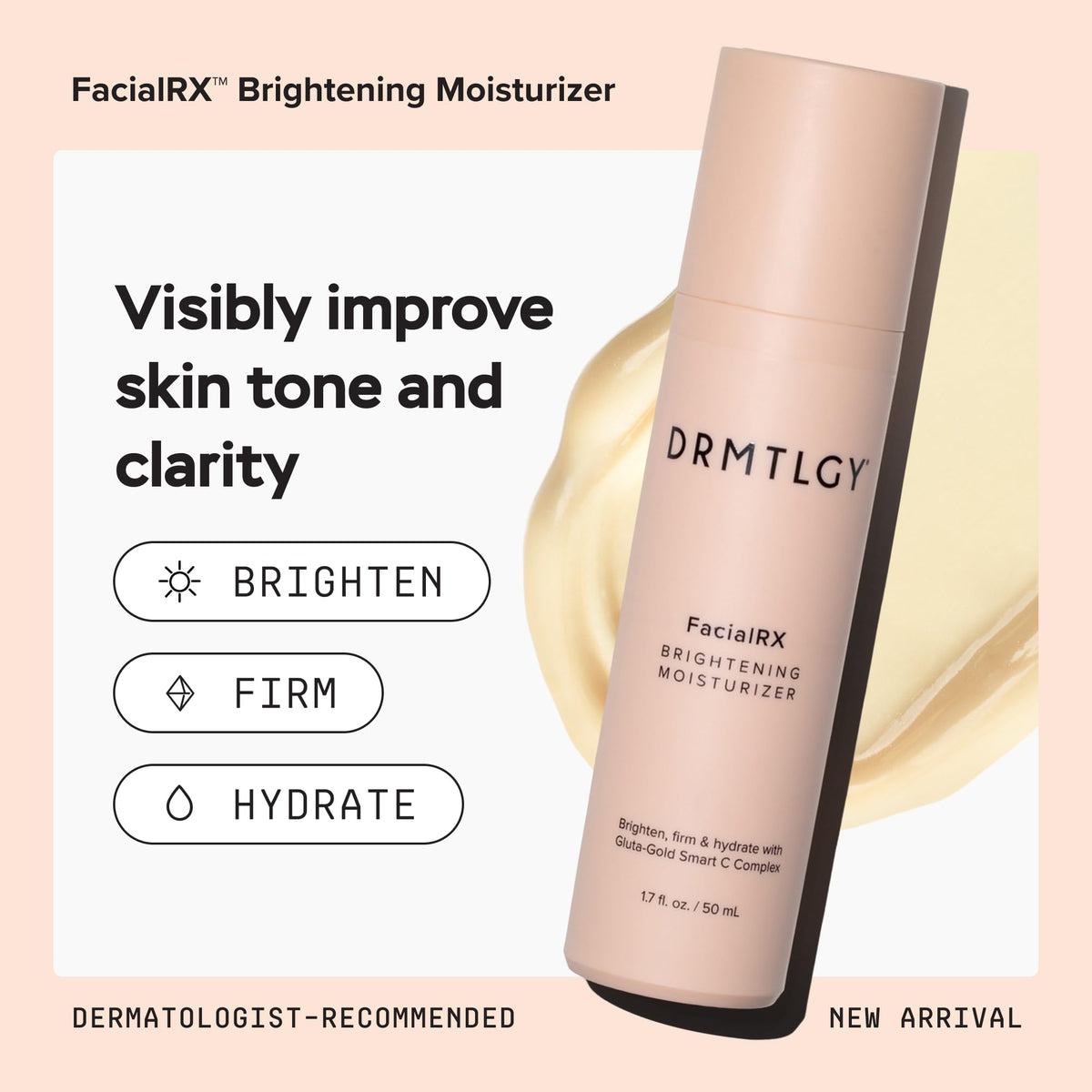 DRMTLGY FacialRX Brightening Moisturizer with Gluta Gold - DRMTLGY Official Imagery - 3