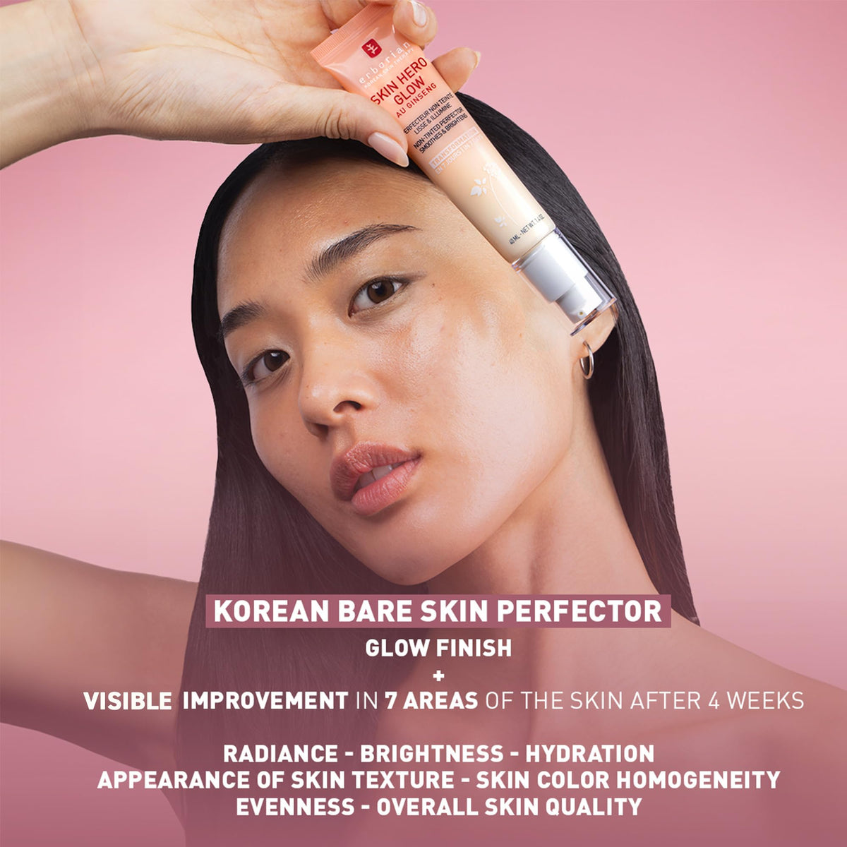 Erborian Skin Hero Glow Non Tinted Bare Skin Perfector - Premium Selection Official Imagery - 3