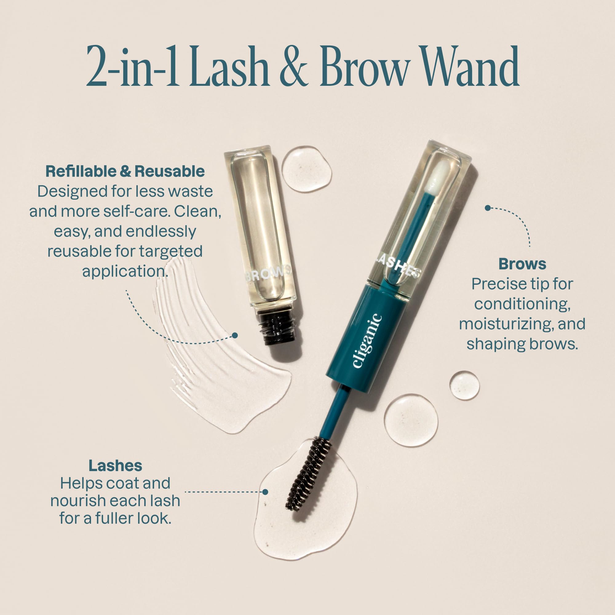 Cliganic Castor Oil Organic Cold Pressed, 100% Pure - For Eyelashes & Eyebrows - Cliganic Official Product View 3