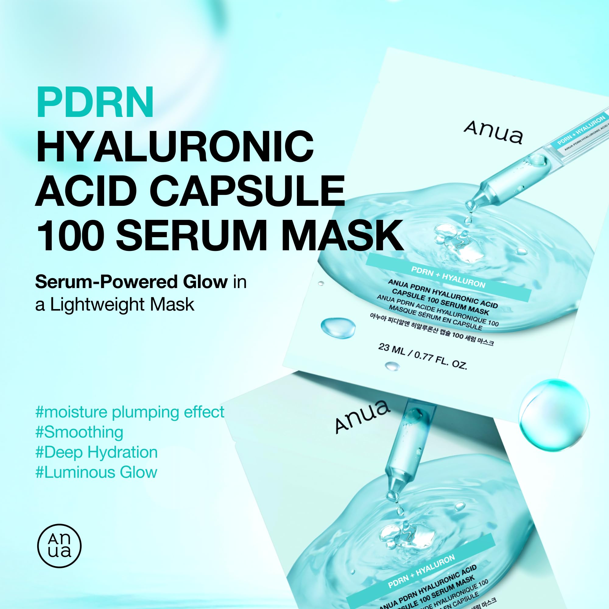 Anua PDRN Hyaluronic Acid Capsule 100 Serum Mask, 10ea - ANUA Official Product View 3