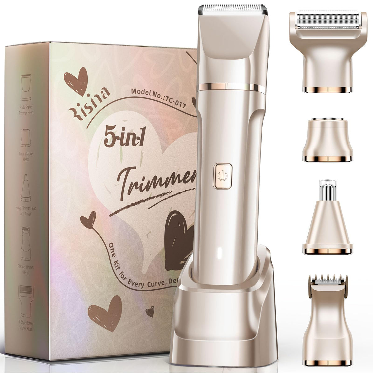 Risina 5 in 1 Bikini Trimmer for Women Birthday Gifts for - Risina Official Imagery - 1