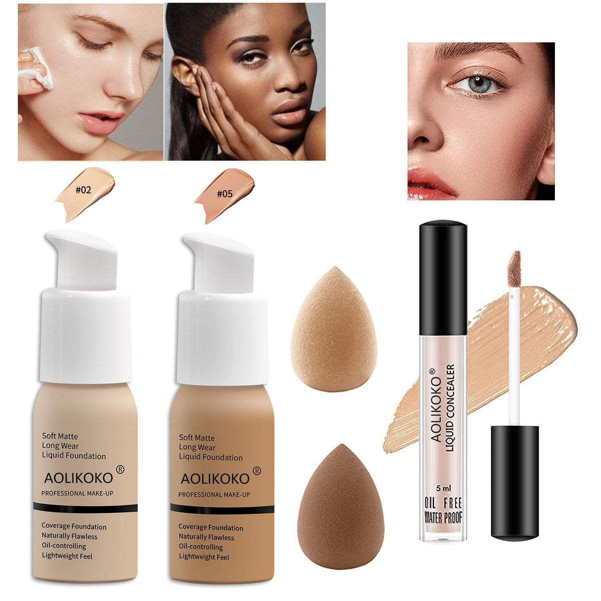 12 Color Pro Makeup Kit for Women - AOLIKOKO Official Imagery - 4