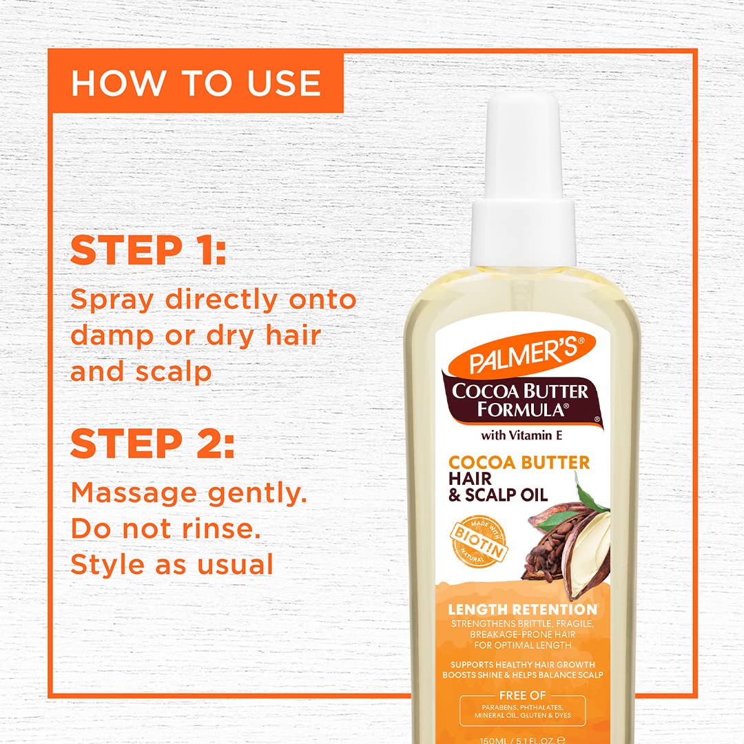 Palmer's Cocoa Butter & Biotin Length Retention Hair and Scalp Oil - Palmer's Official Product View 7