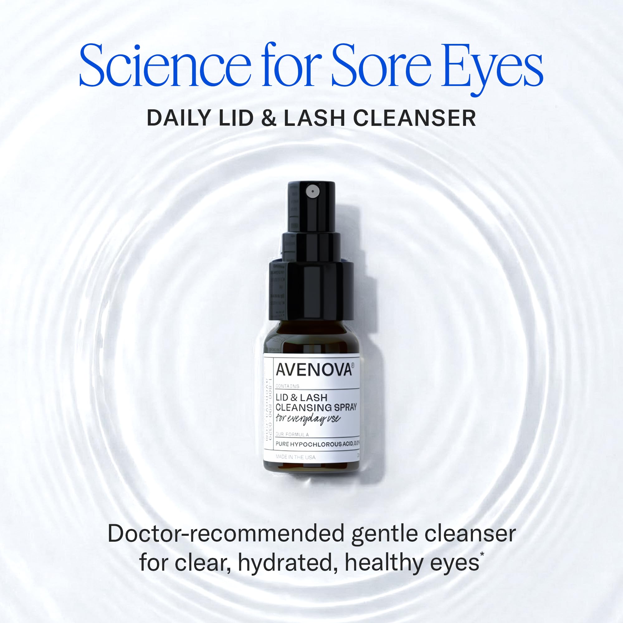 Avenova Eyelid Spray Cleanser for Lid &amp; Lash, 20 ml Bottle - Avenova