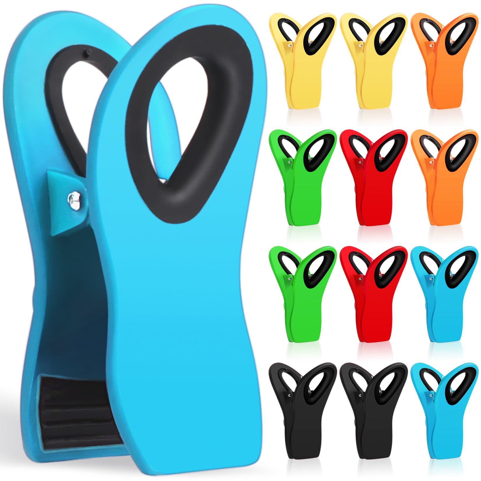 Jetmore 12 Pack Chip Clips Bag Clips, Magnetic Bag Clip for Food by Jetmore - Angle View 1