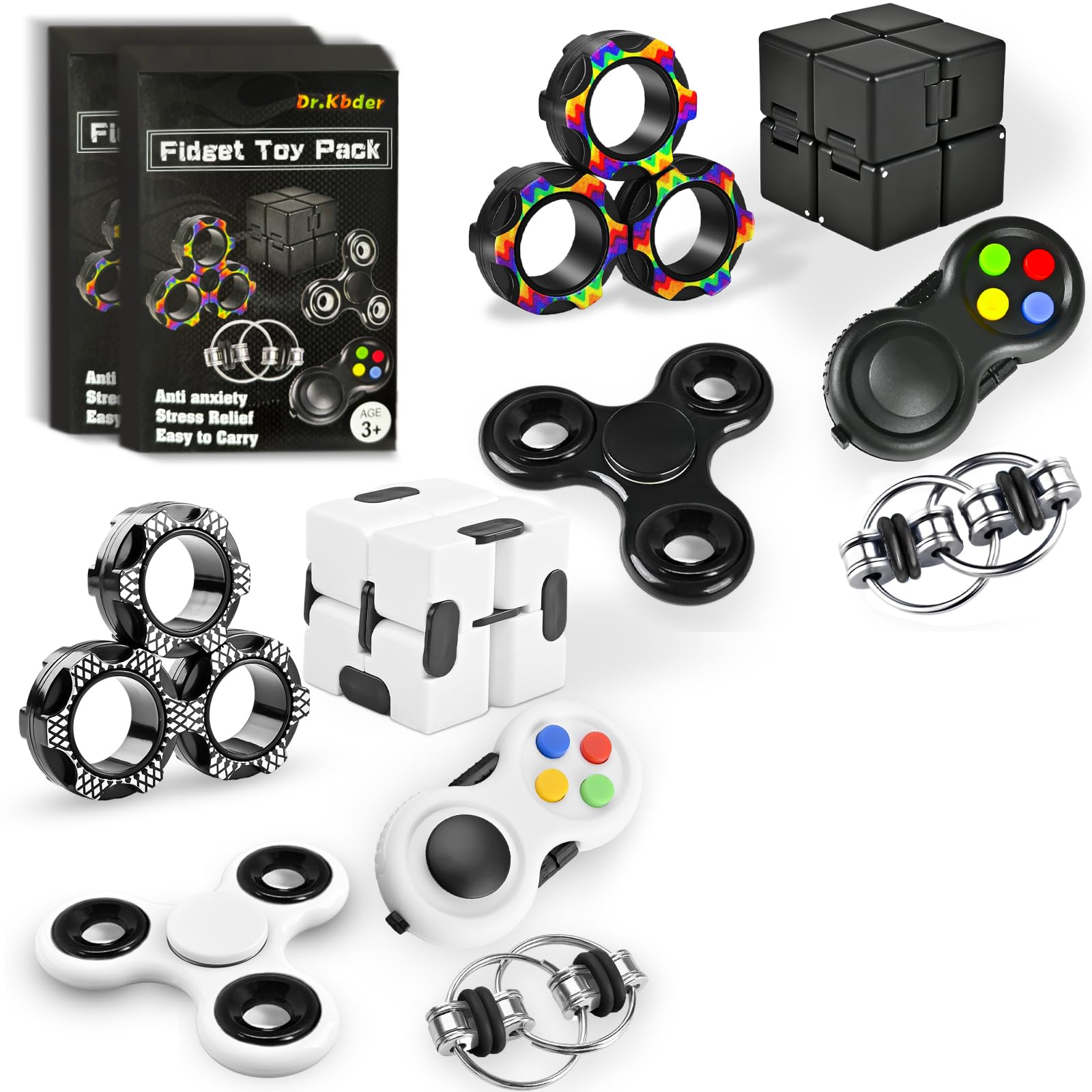 Dr.Kbder 5PC Fidget Toys Adults Set Fidgets for Classroom Must Ha by Dr.Kbder - Angle View 9