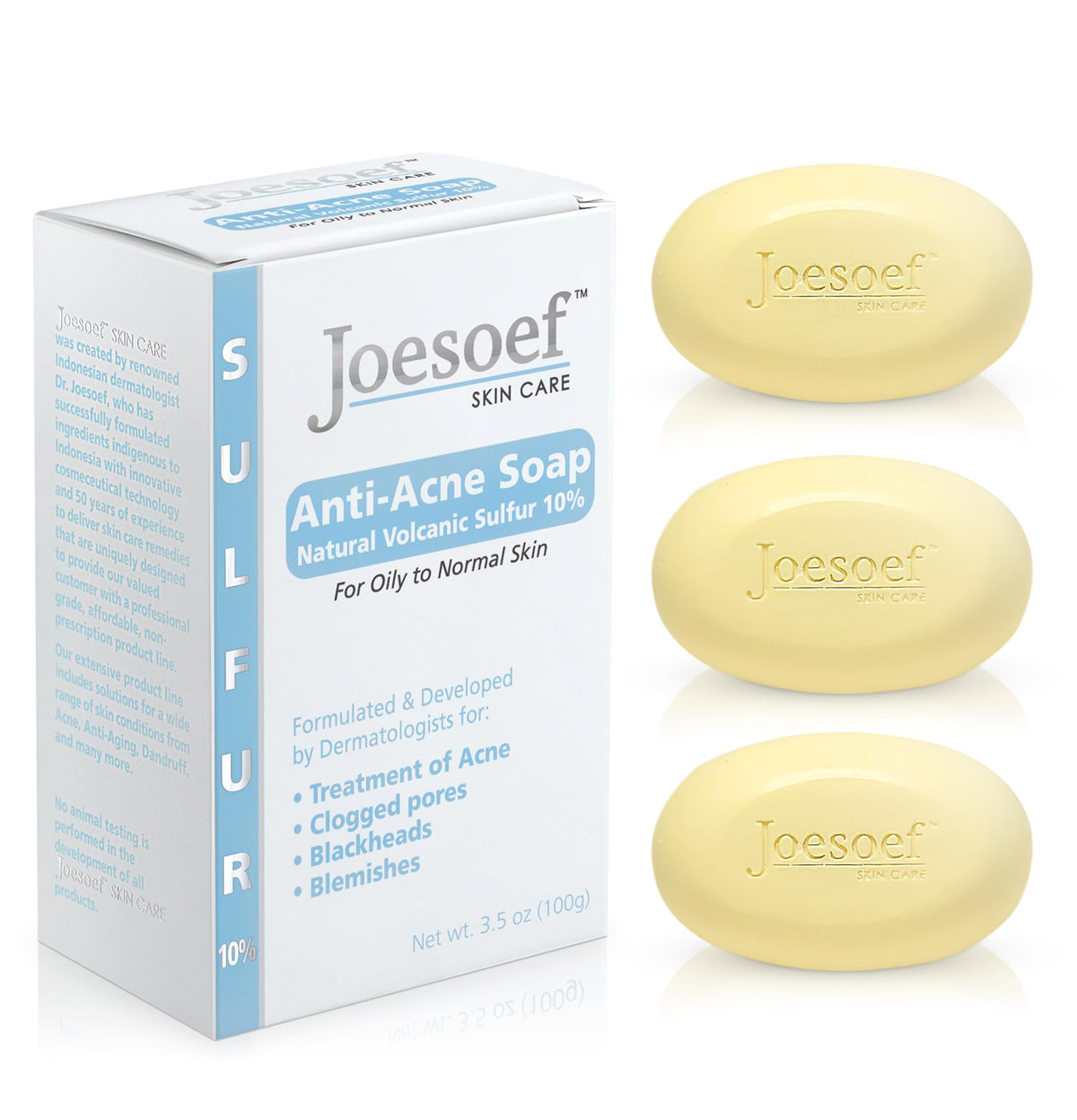 Joesoef Anti Acne Soap Natural Volcanic Sulfur 10 for Oily - JOESOEF SKIN CARE Official Imagery - 2