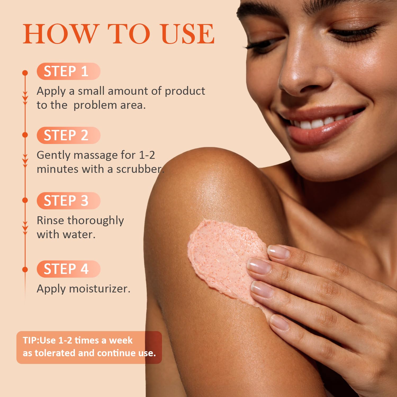 SHVYOG KP Bump Eraser Body Scrub with 10% AHA+BHA & Glycolic Acid, Exfoliating - SHVYOG Official Product View 6