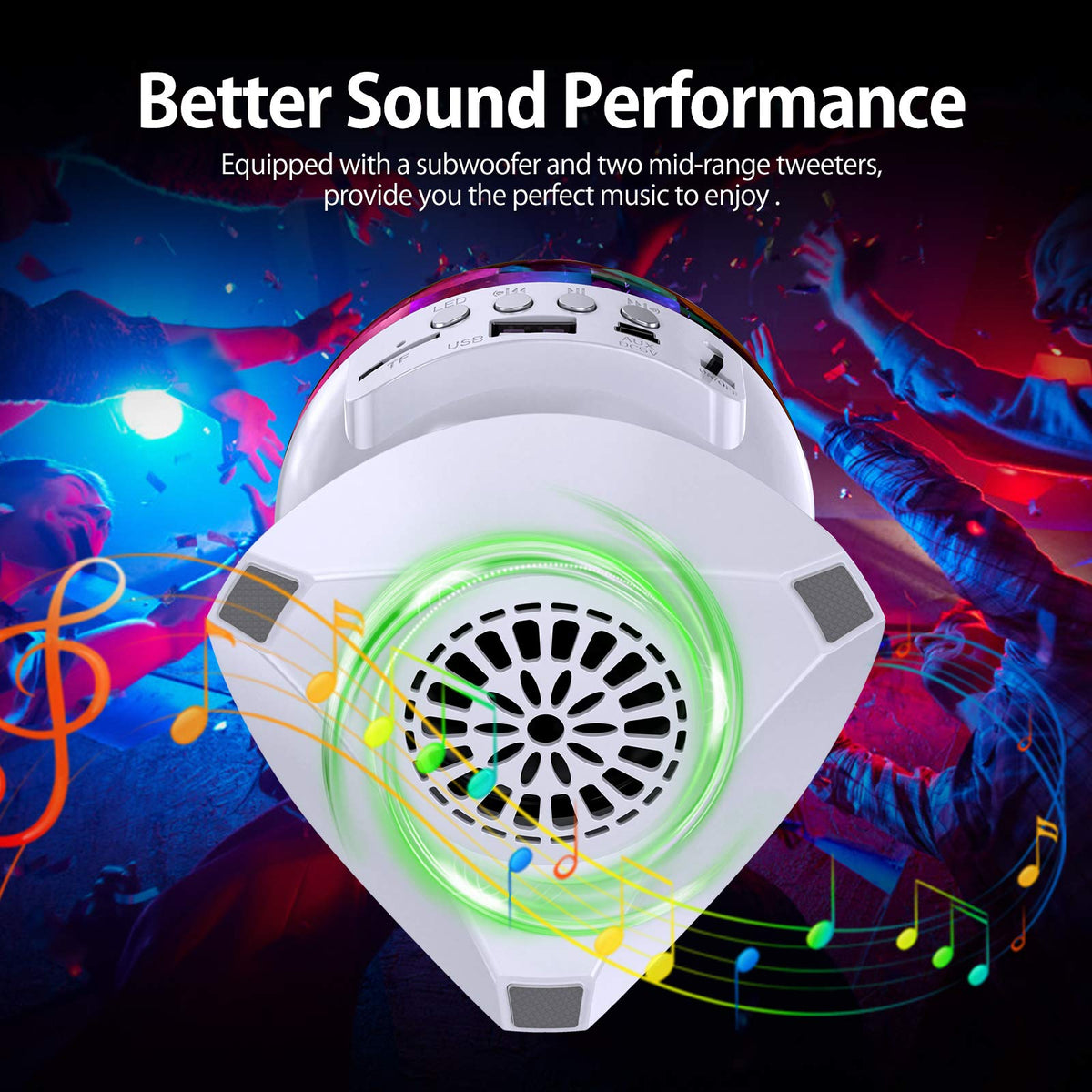 Disco Ball Home Party Light Show Speaker - HTRise Official Imagery - 7